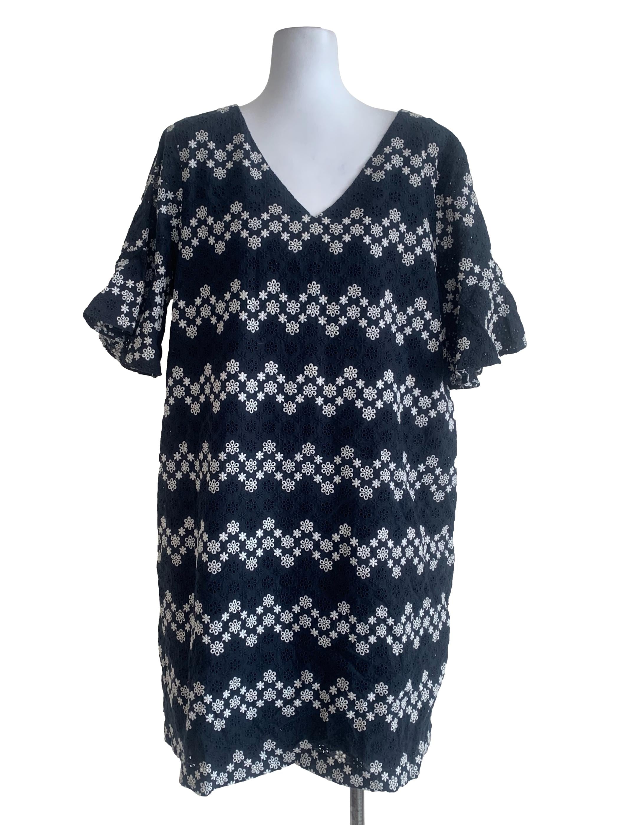 Blue Patterned Dress