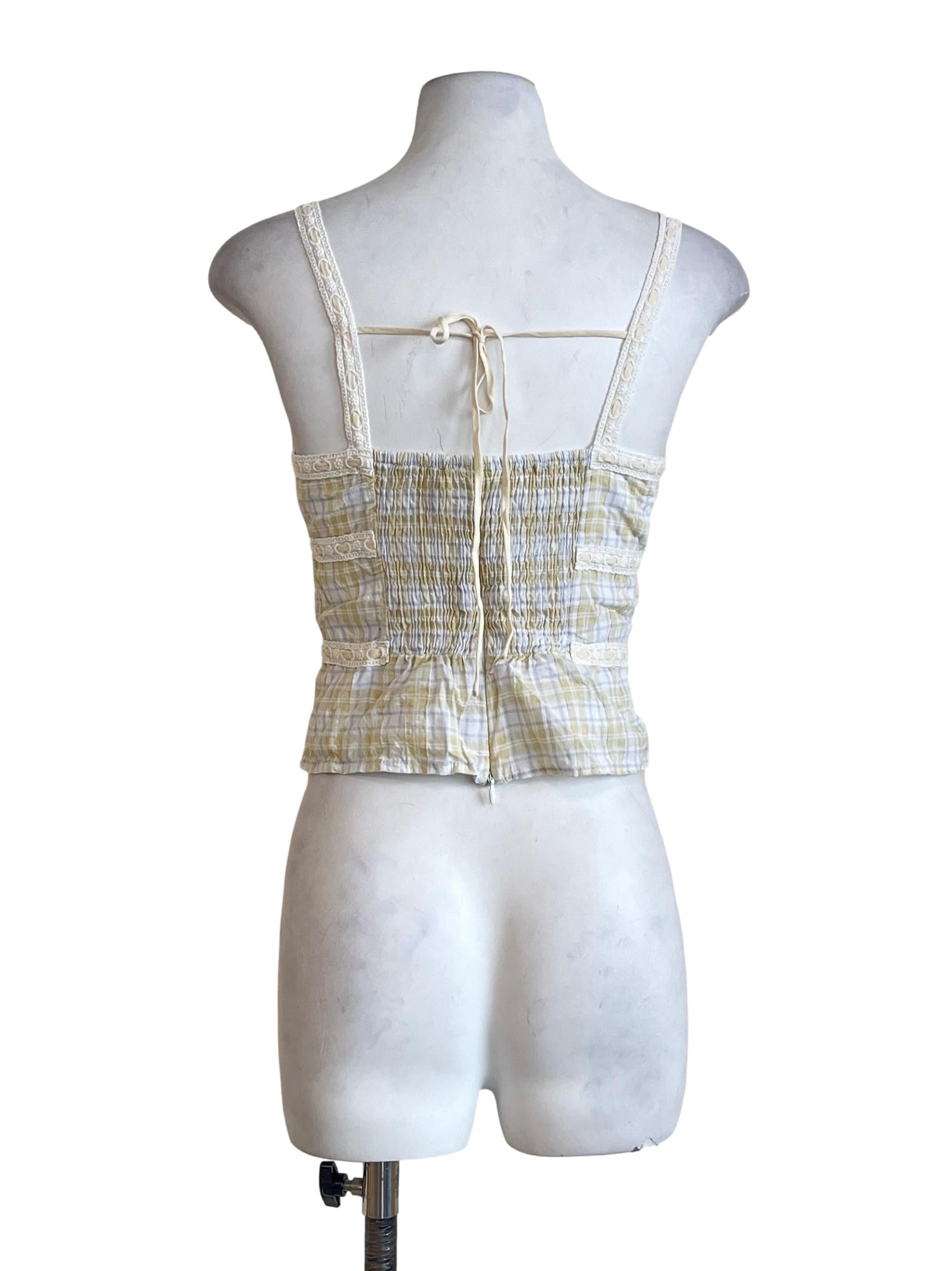 Lemon Yellow Straight Across Sleeveless Top