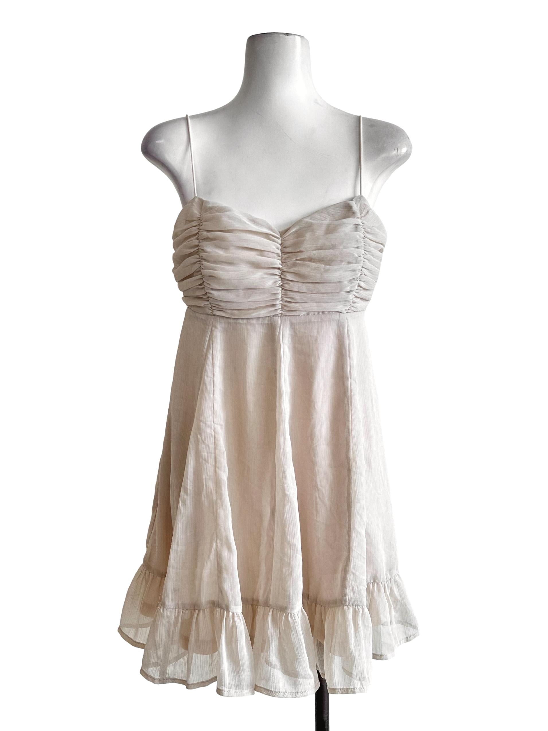 Eggnog Padded Mini Dress