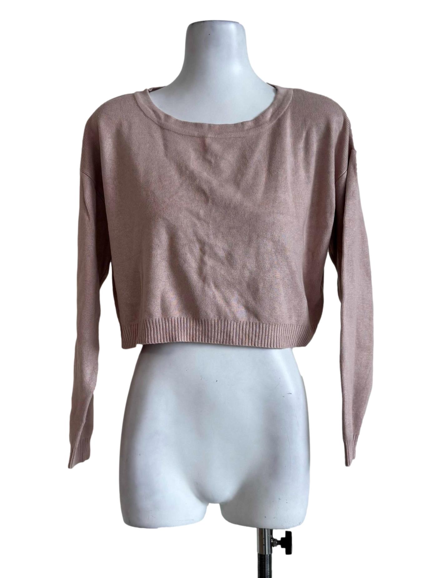Malt Brown Long Sleeve Top