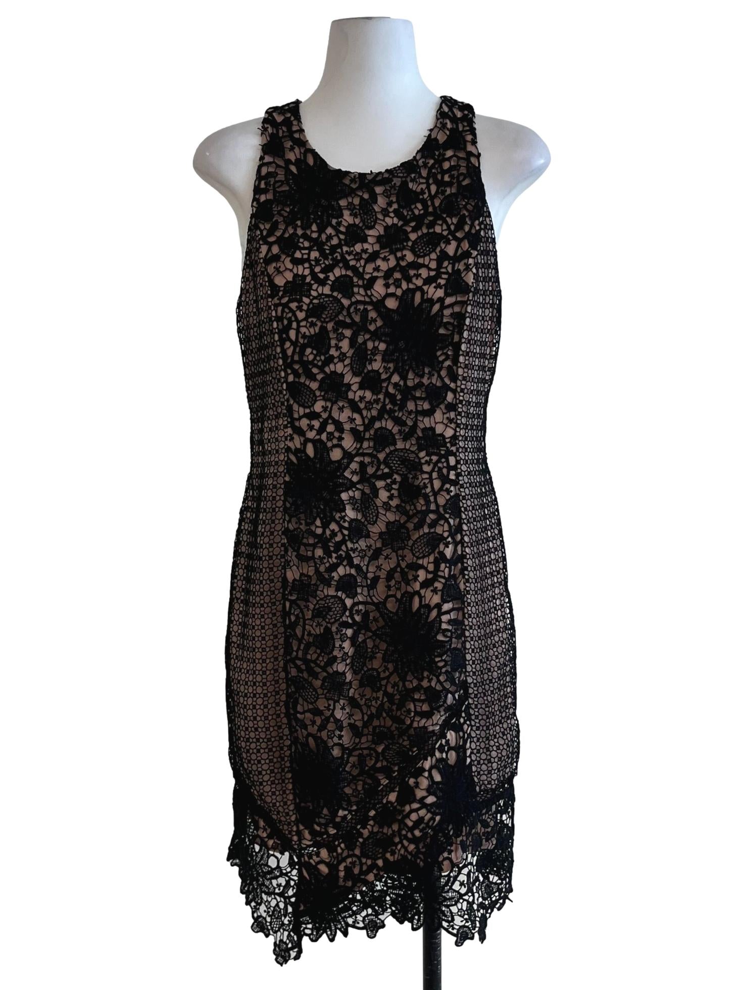 Black Lace Sheath Dress