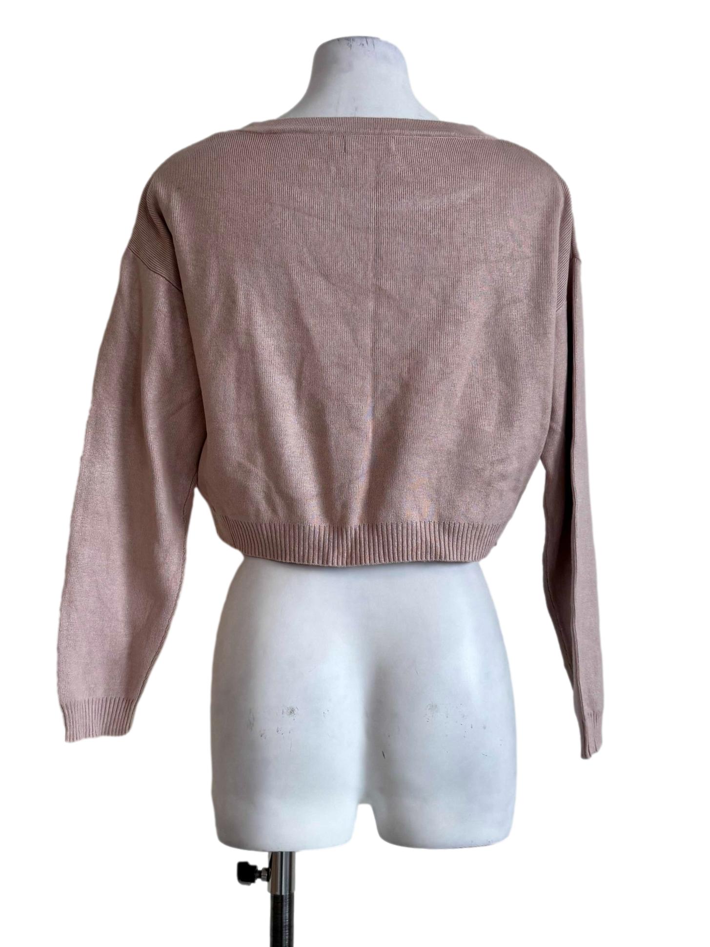 Malt Brown Long Sleeve Top