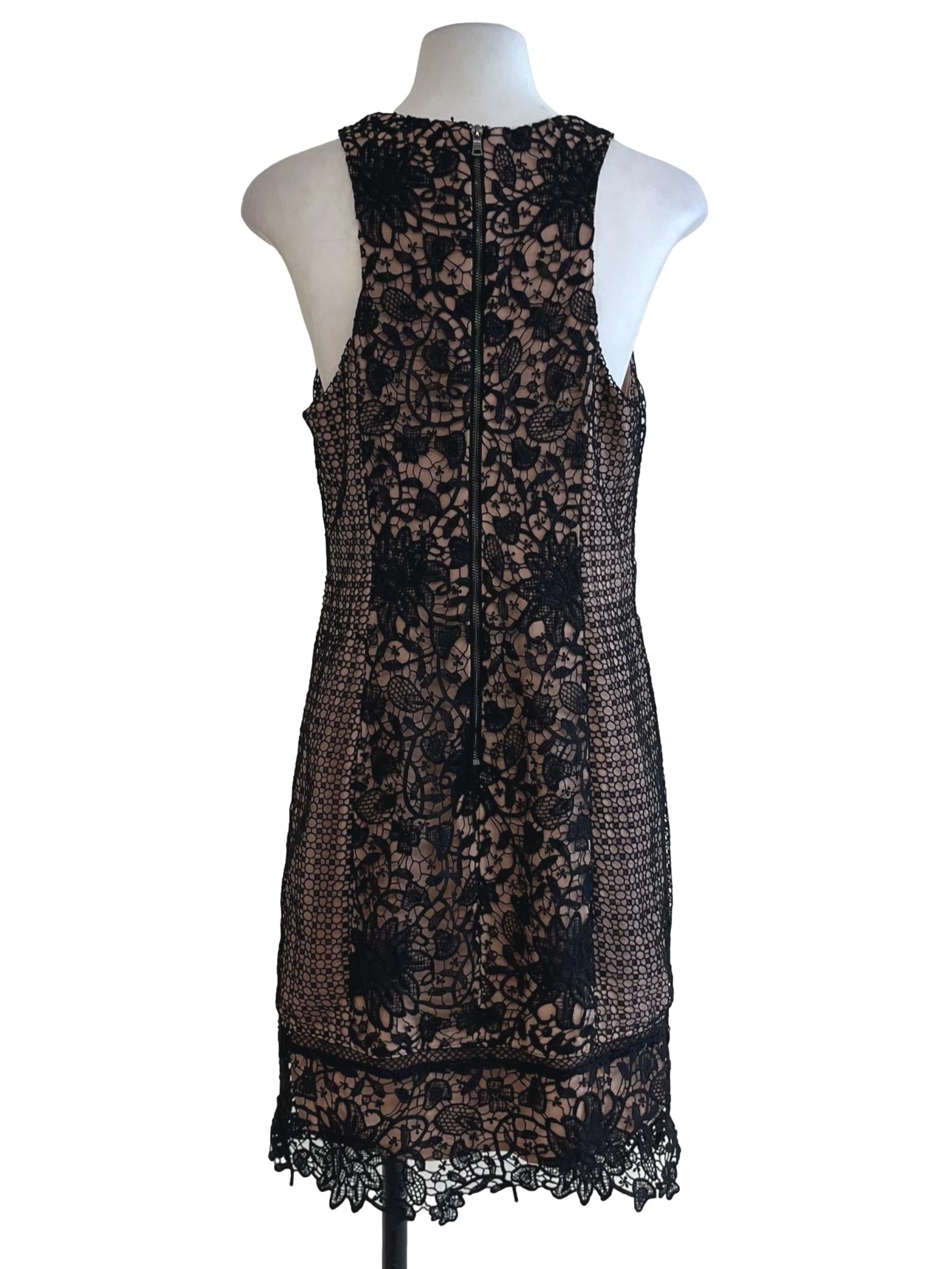 Black Lace Sheath Dress