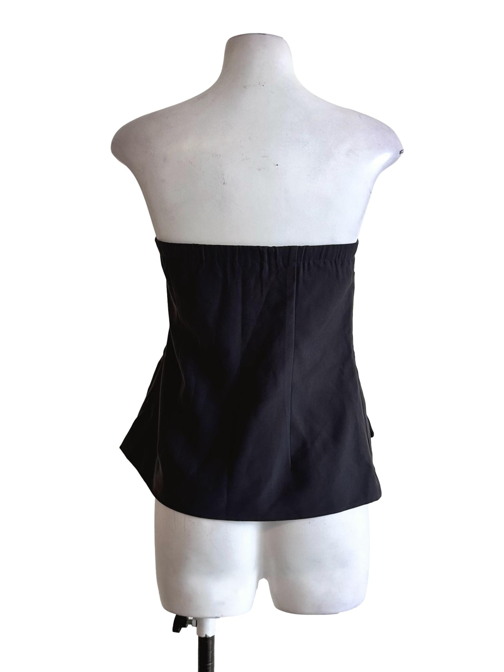 Ash Grey Strapless Top HF