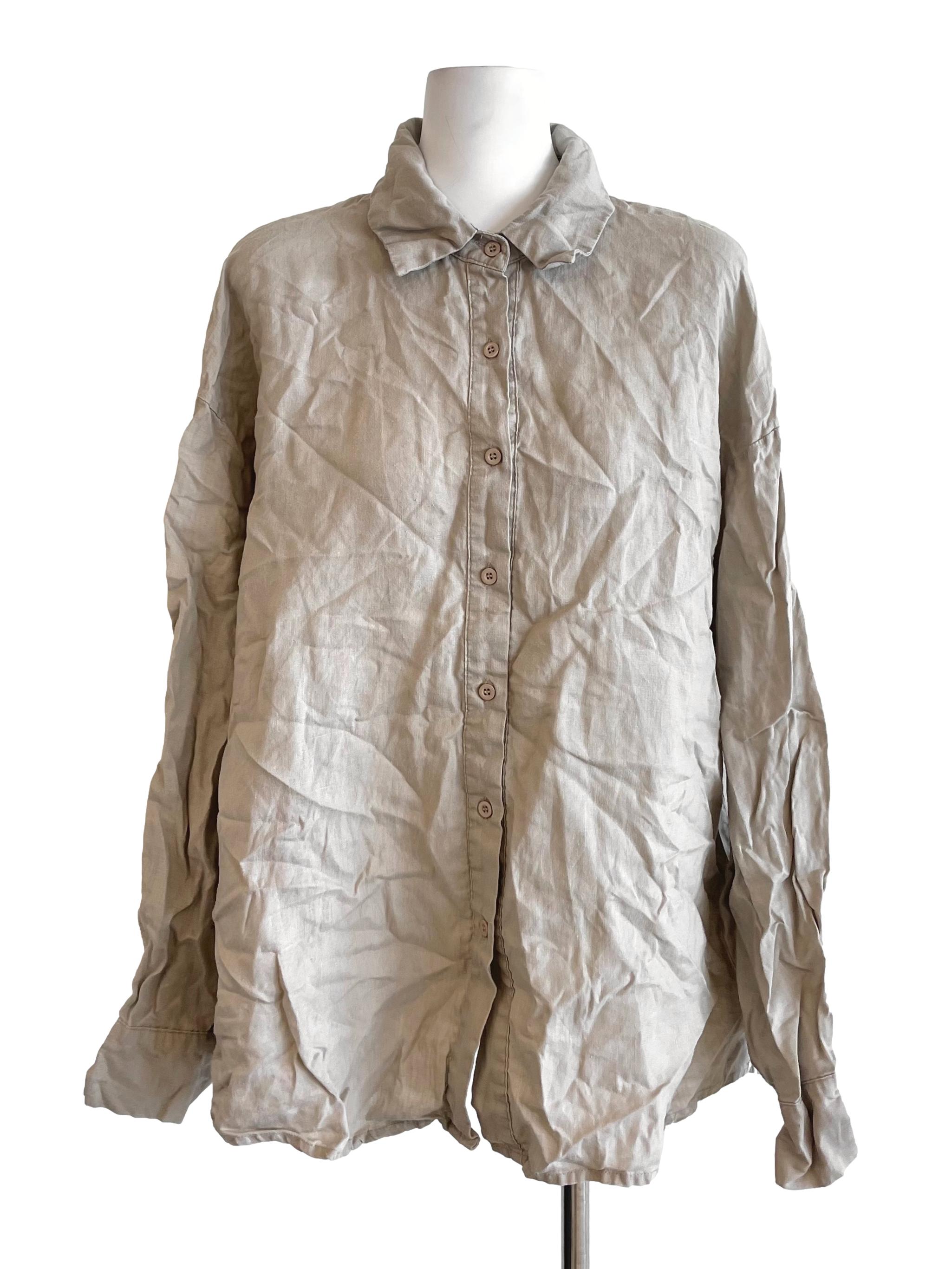 Warm Hazel Oversized Shirt TEM