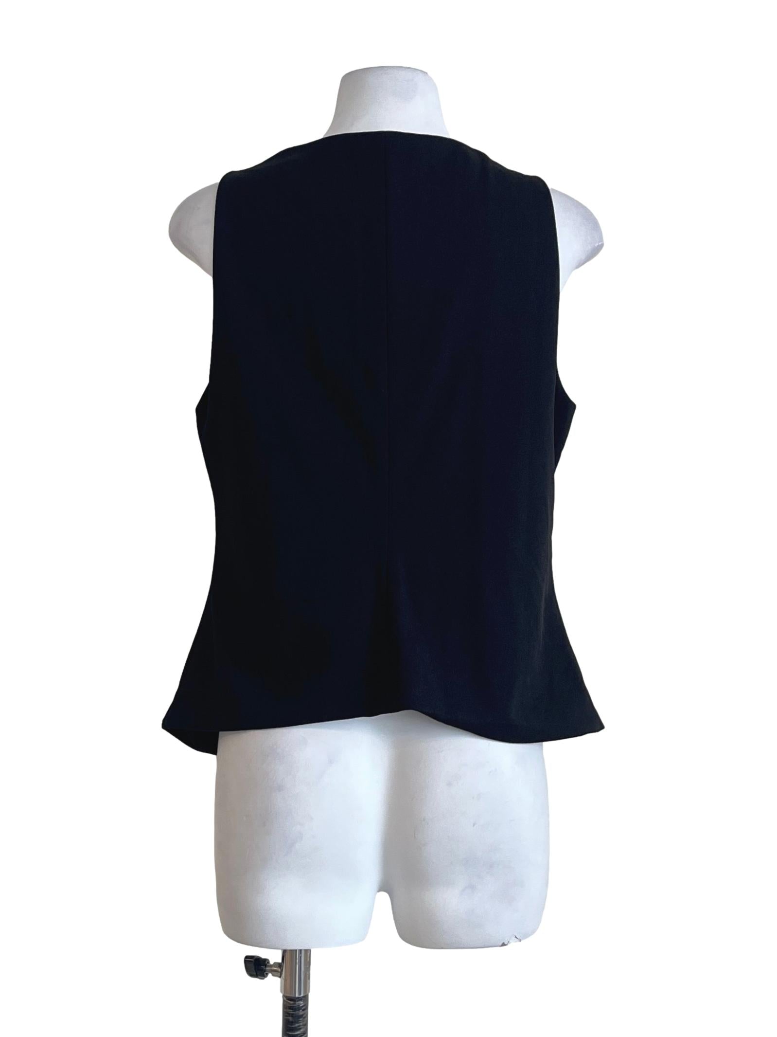 Pitch Black Square Sleeveless Top