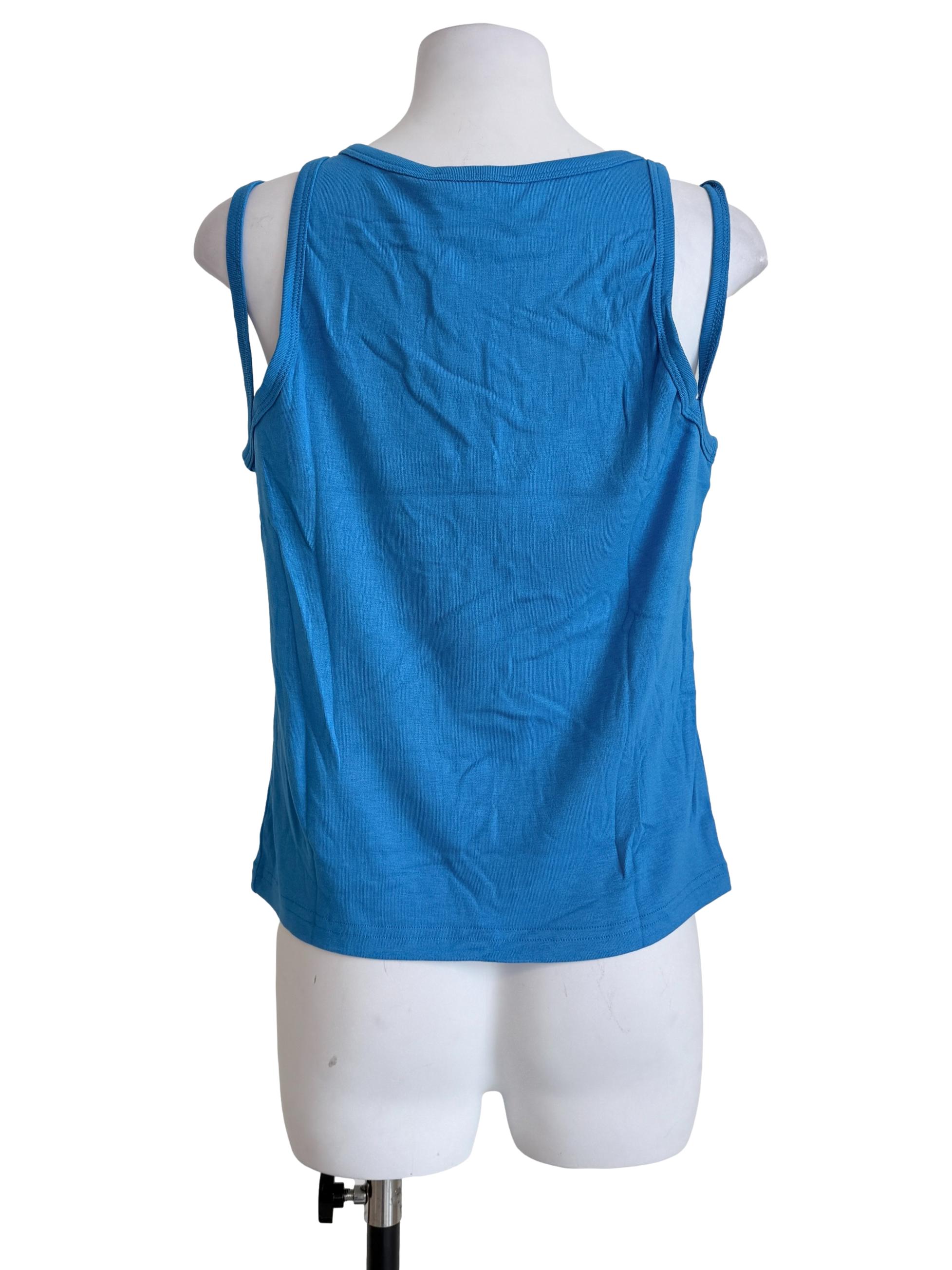 Blue Jayla Double Strap Tank Top