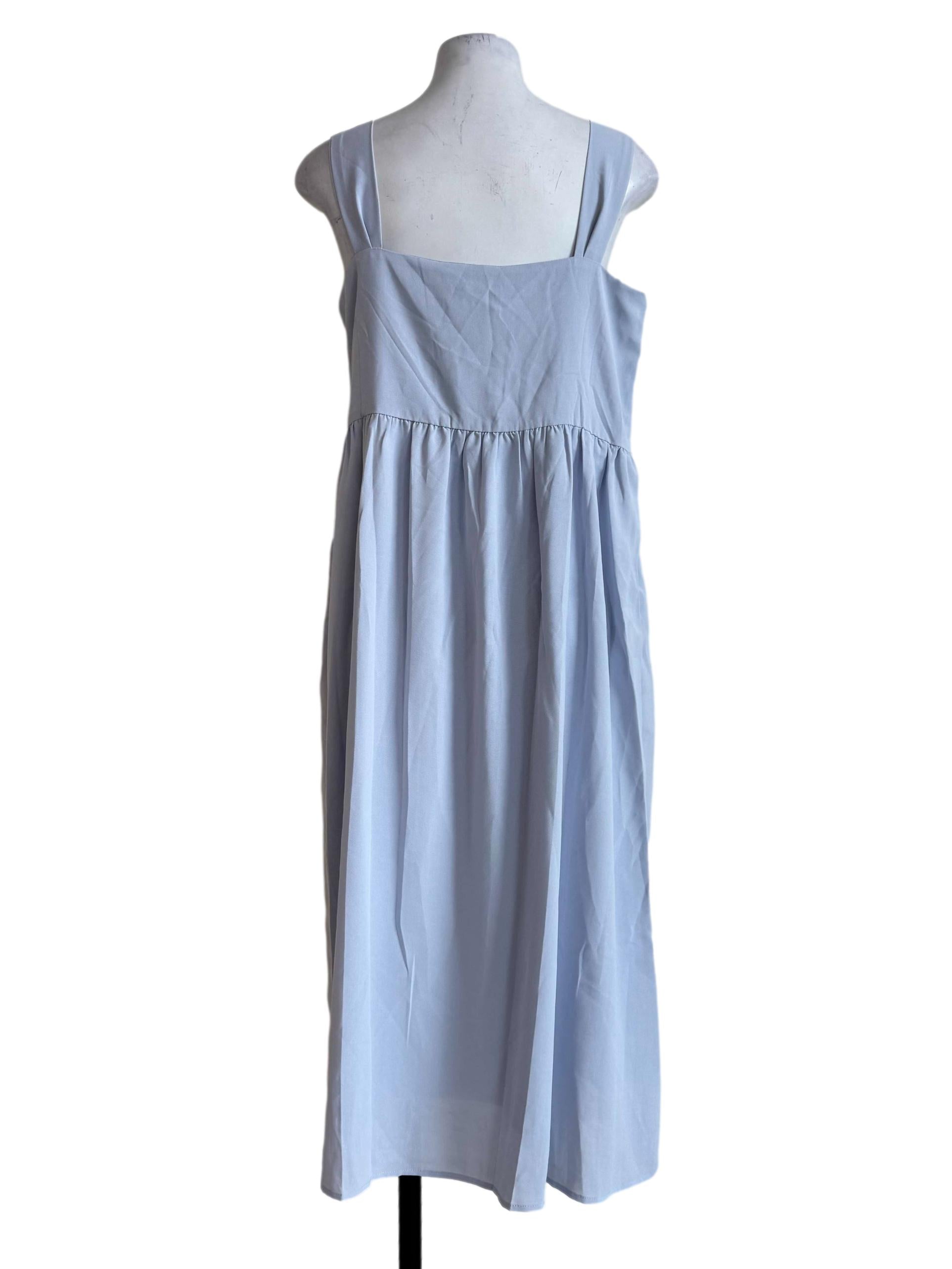 Pale Blue Apron Dress
