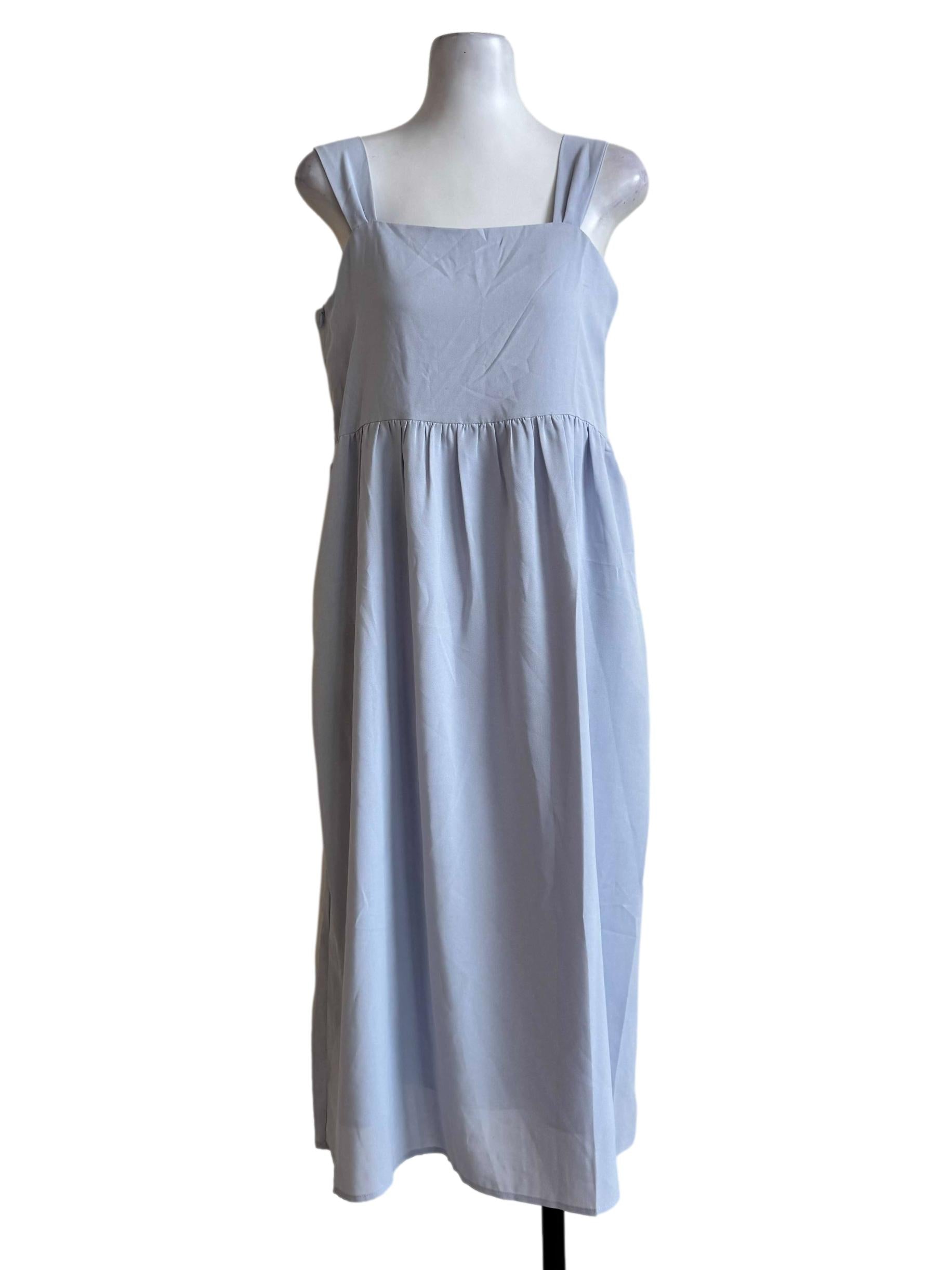 Pale Blue Apron Dress