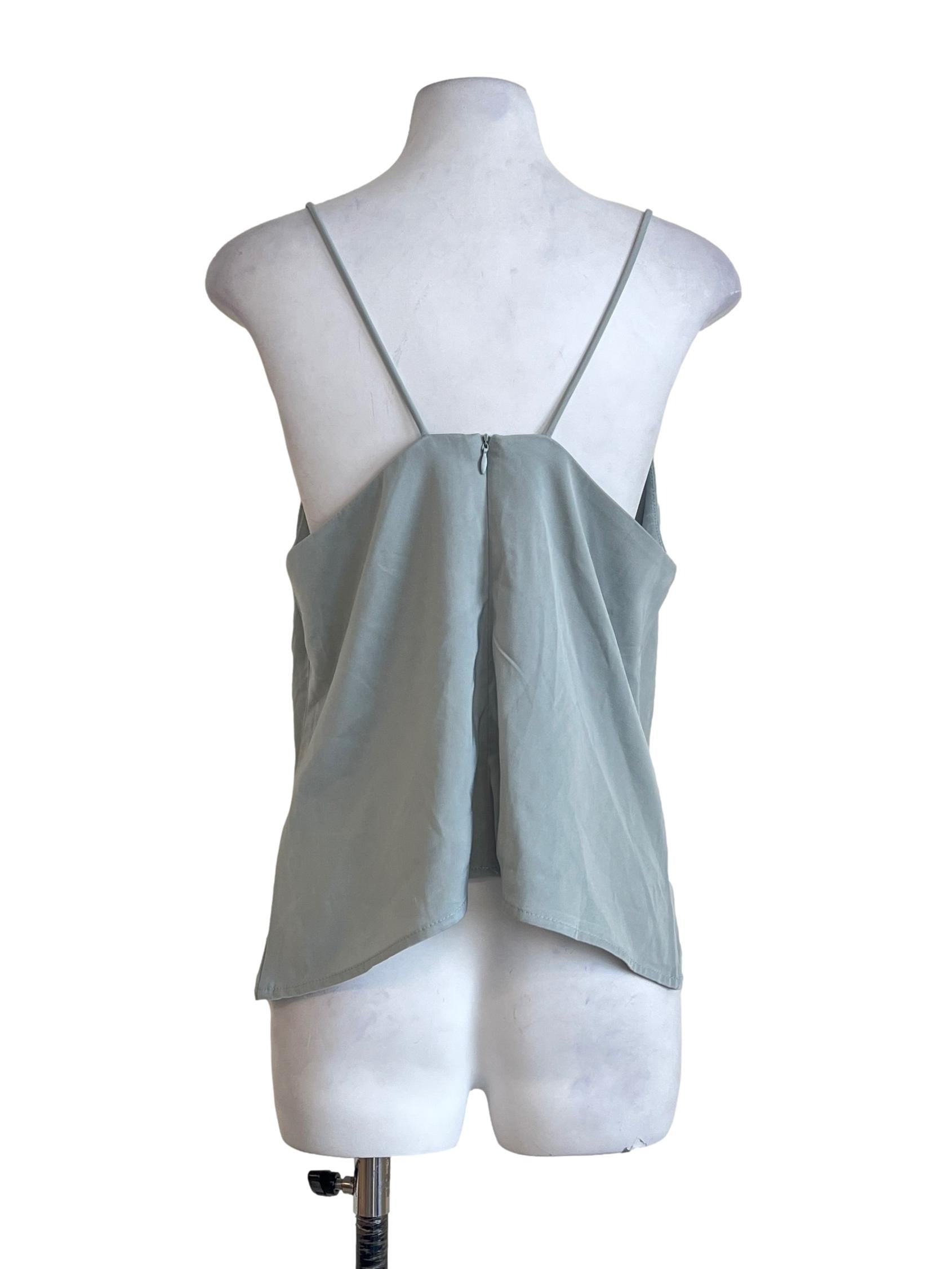 Mint Green Cowl Sleeveless Top