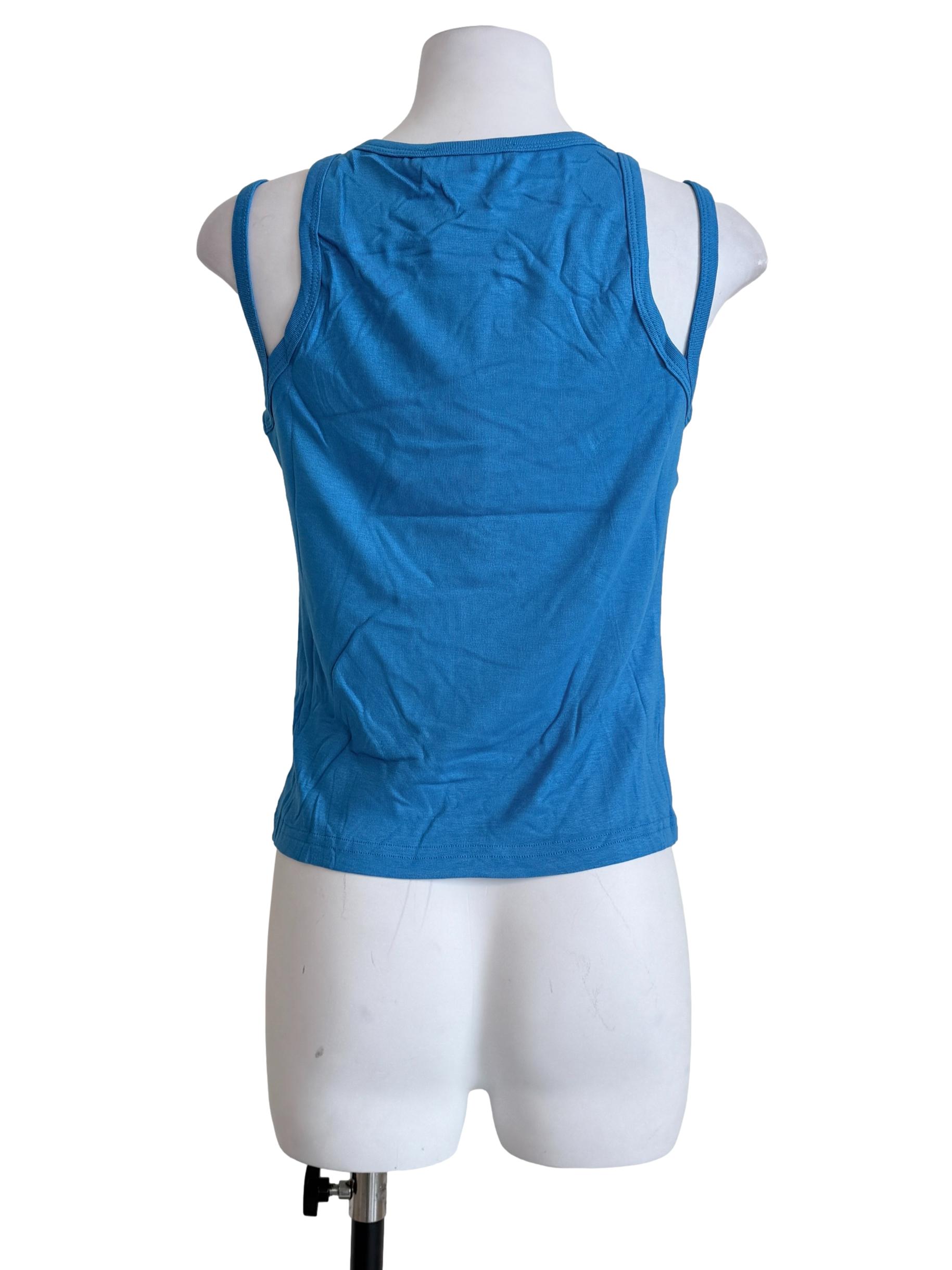 Blue Jayla Double Strap Tank Top