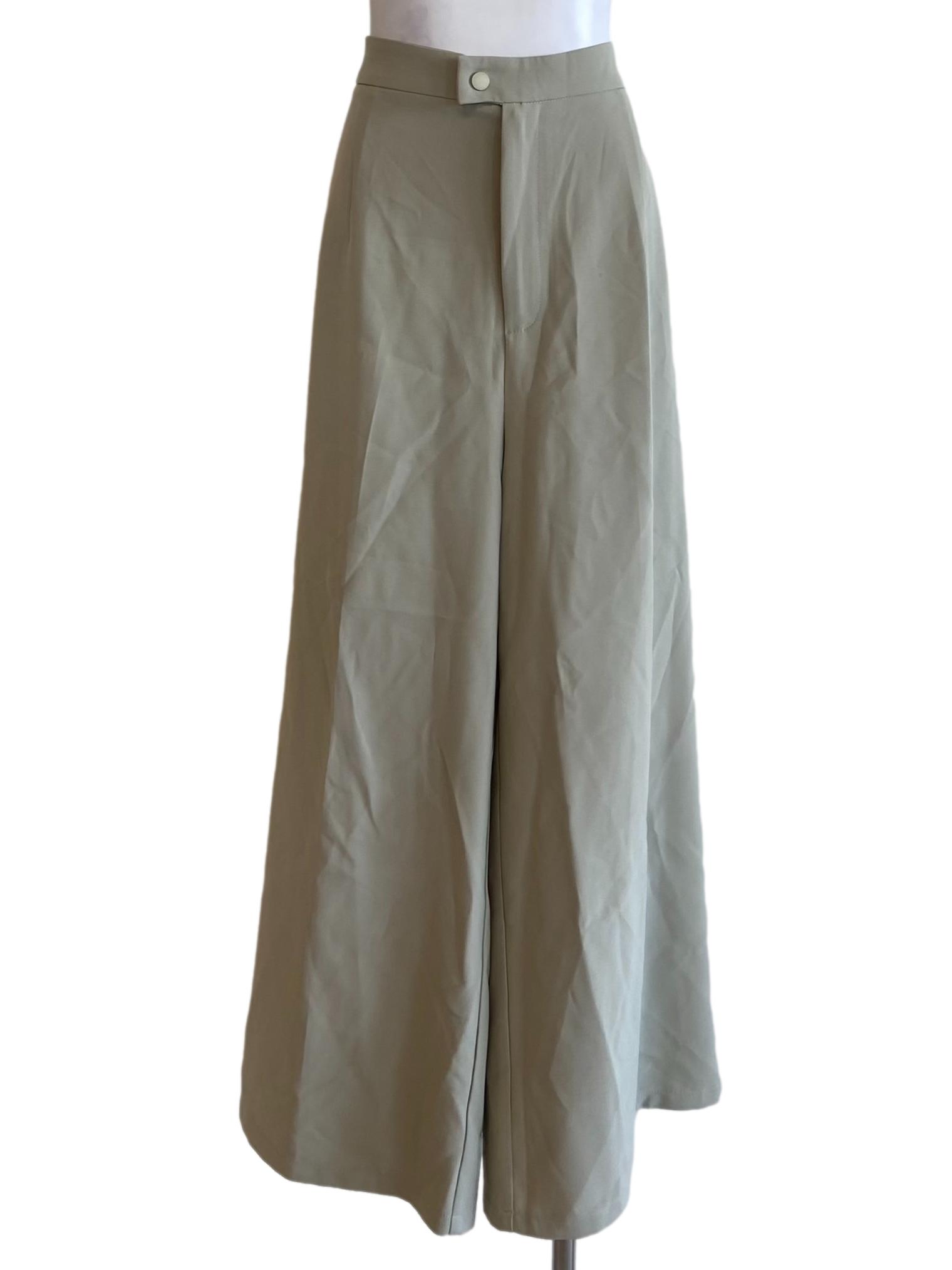 Apple Green Twill Formal Long Pants