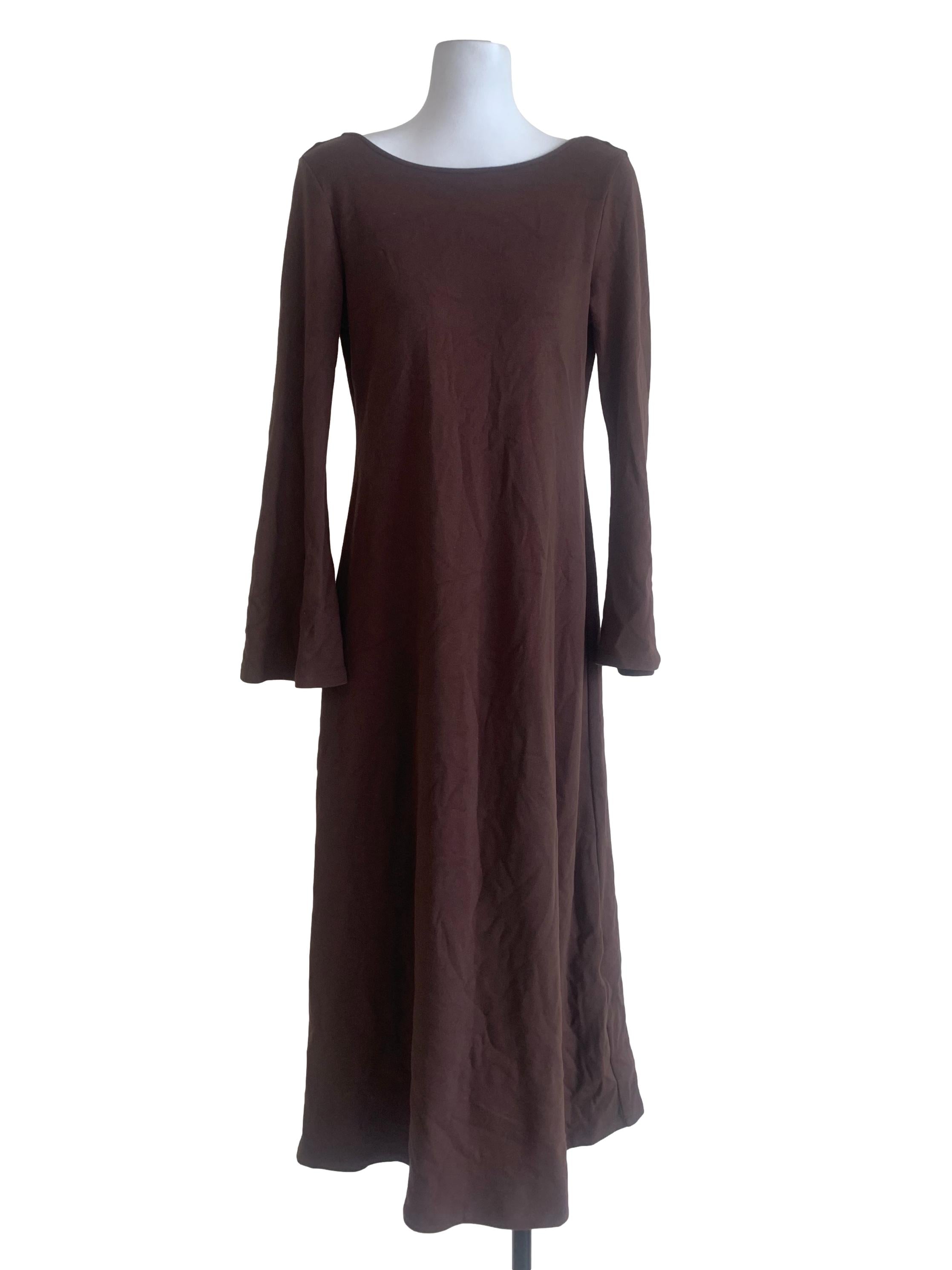 Brunette Brown Long Dress