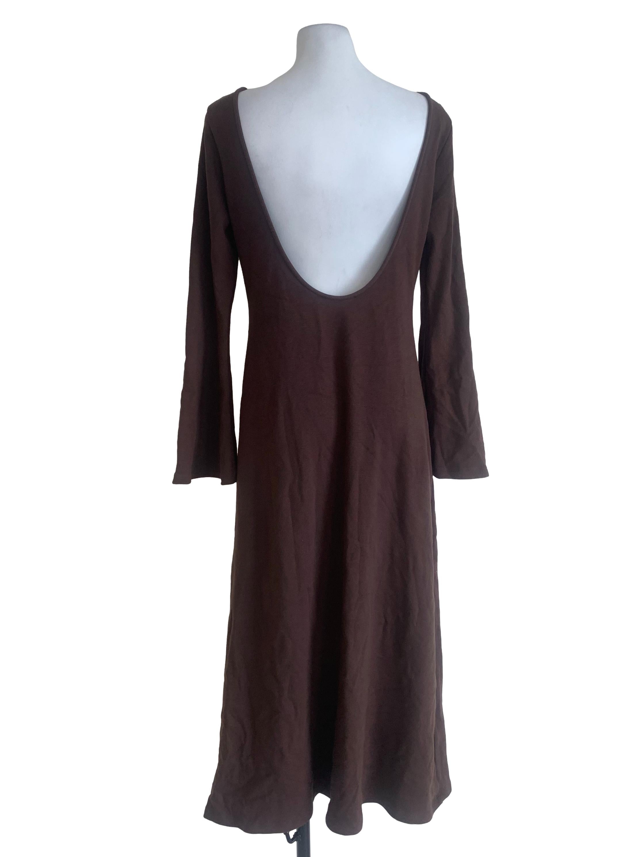 Brunette Brown Long Dress