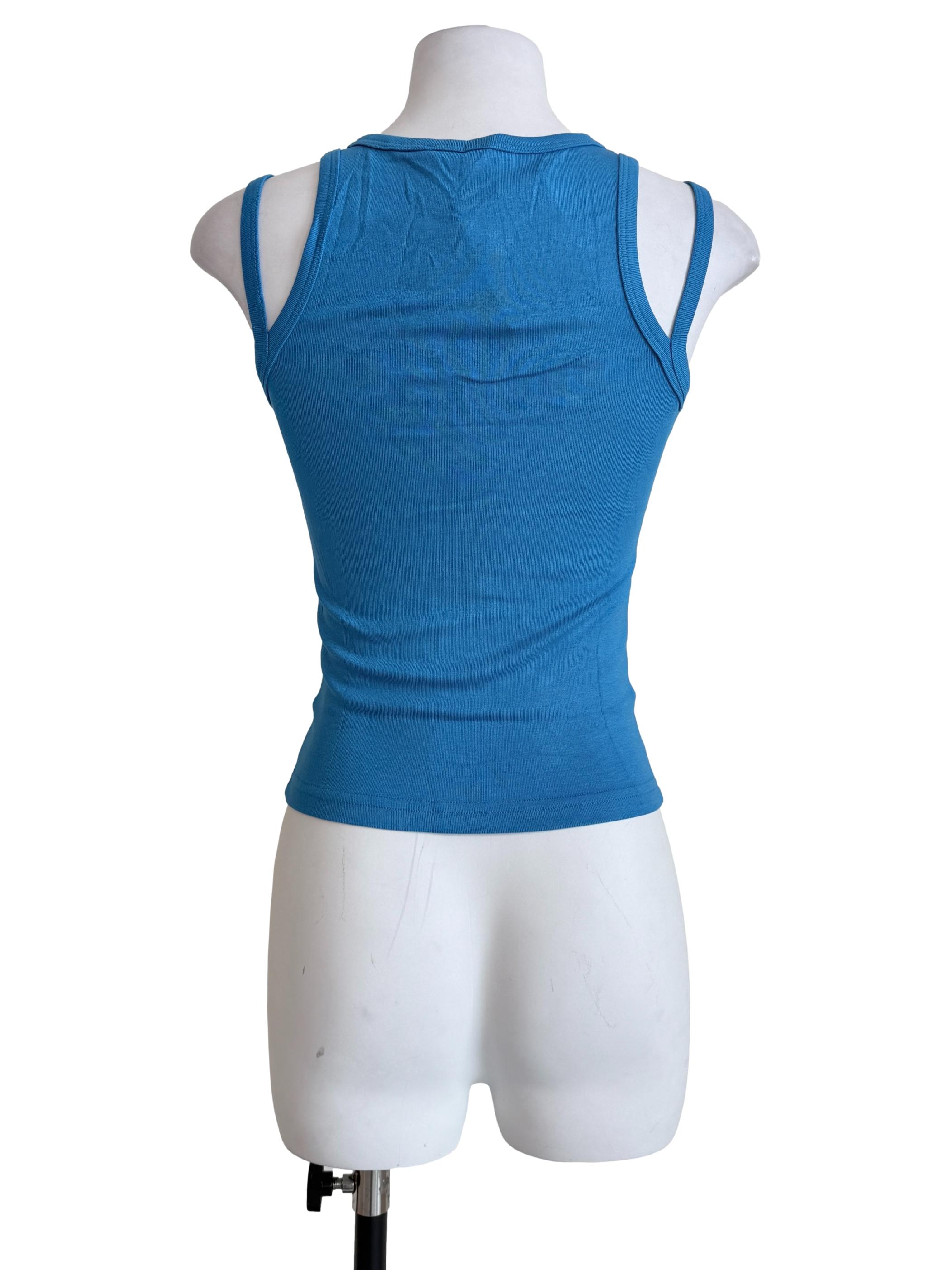 Blue Jayla Double Strap Tank Top