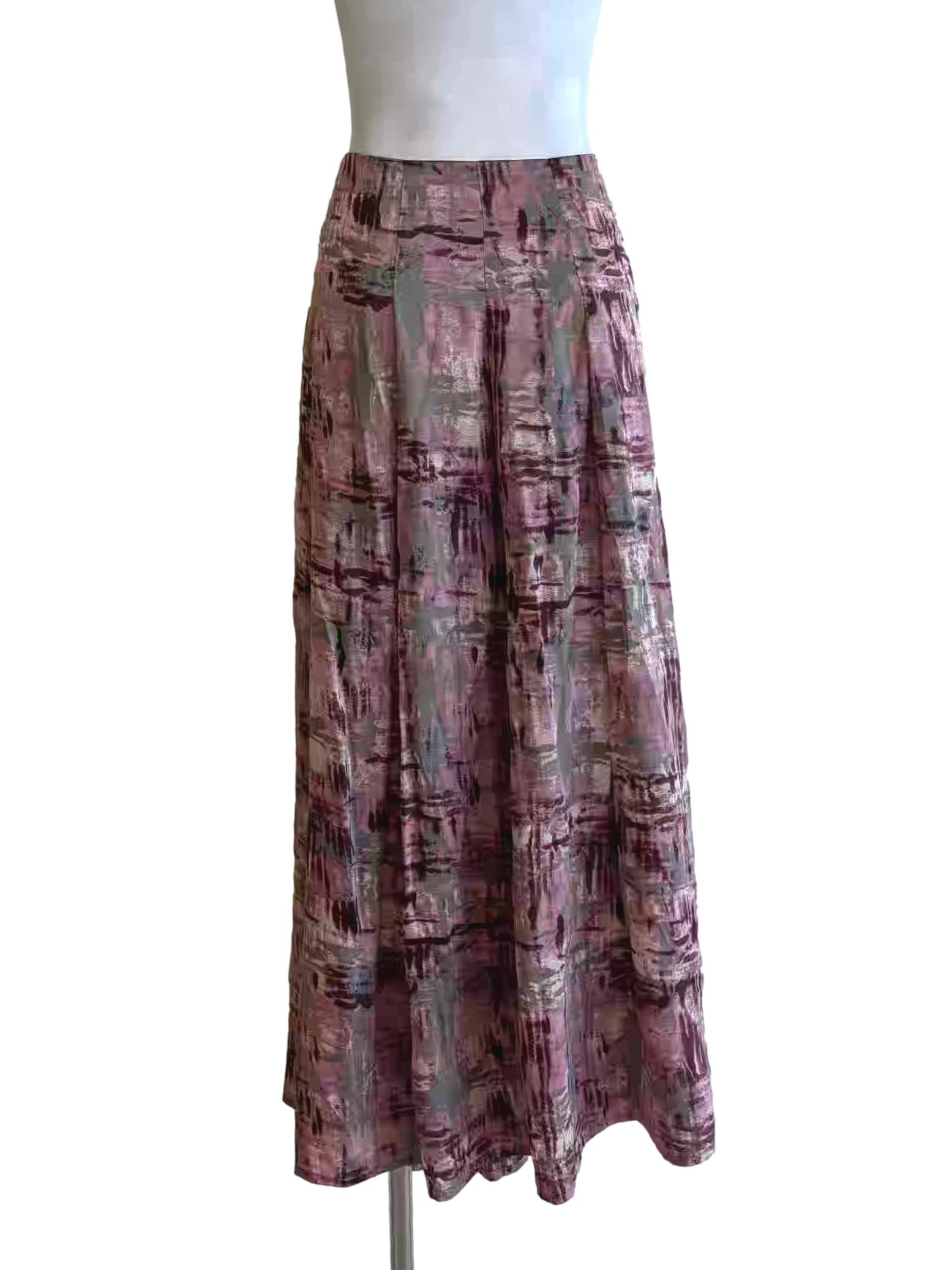 Mulberry Printed Flare Skirt