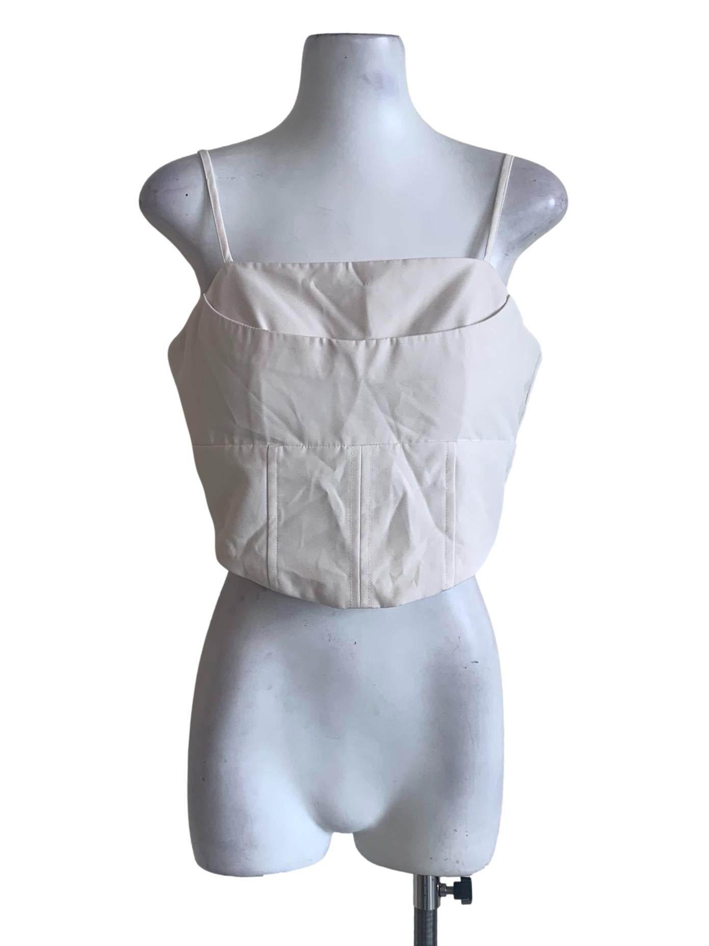 White Ivory Spaghetti Dress