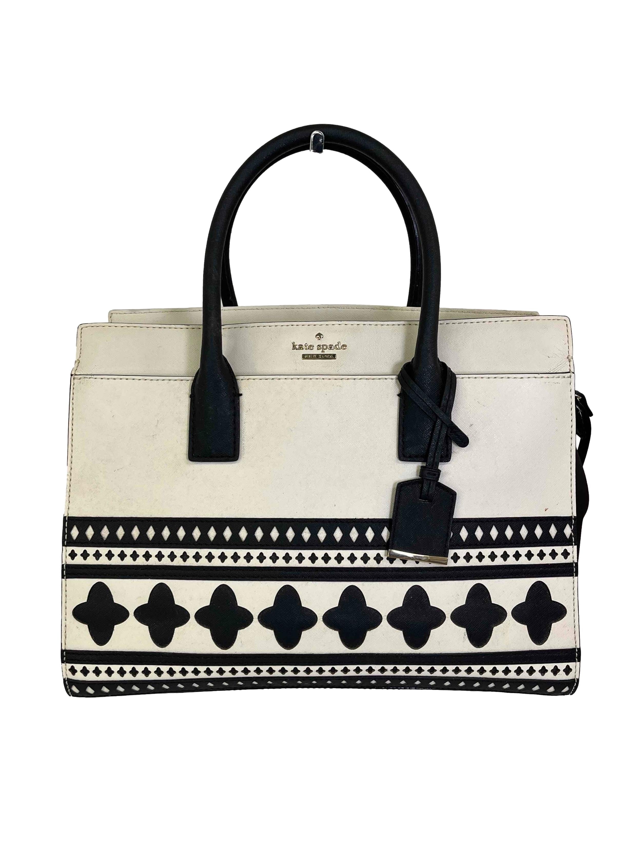 Geometric Print Pu Leather Handbag CSN