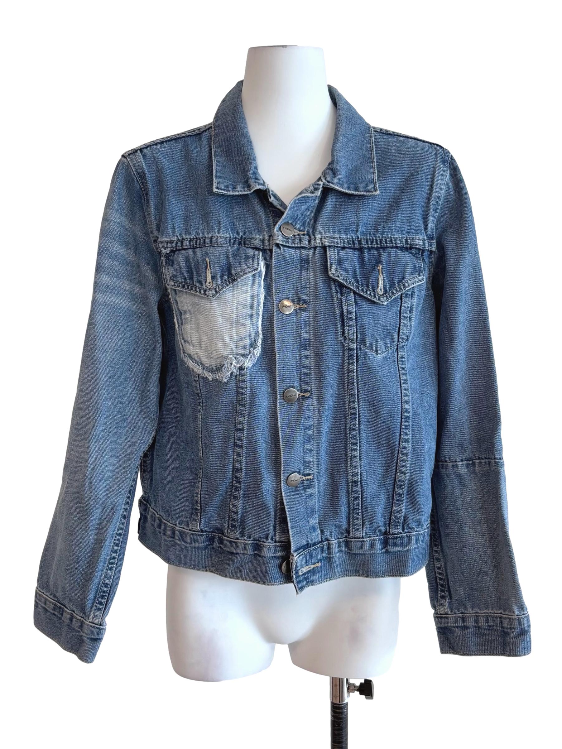 Blue Denim Pocket Detail Jacket