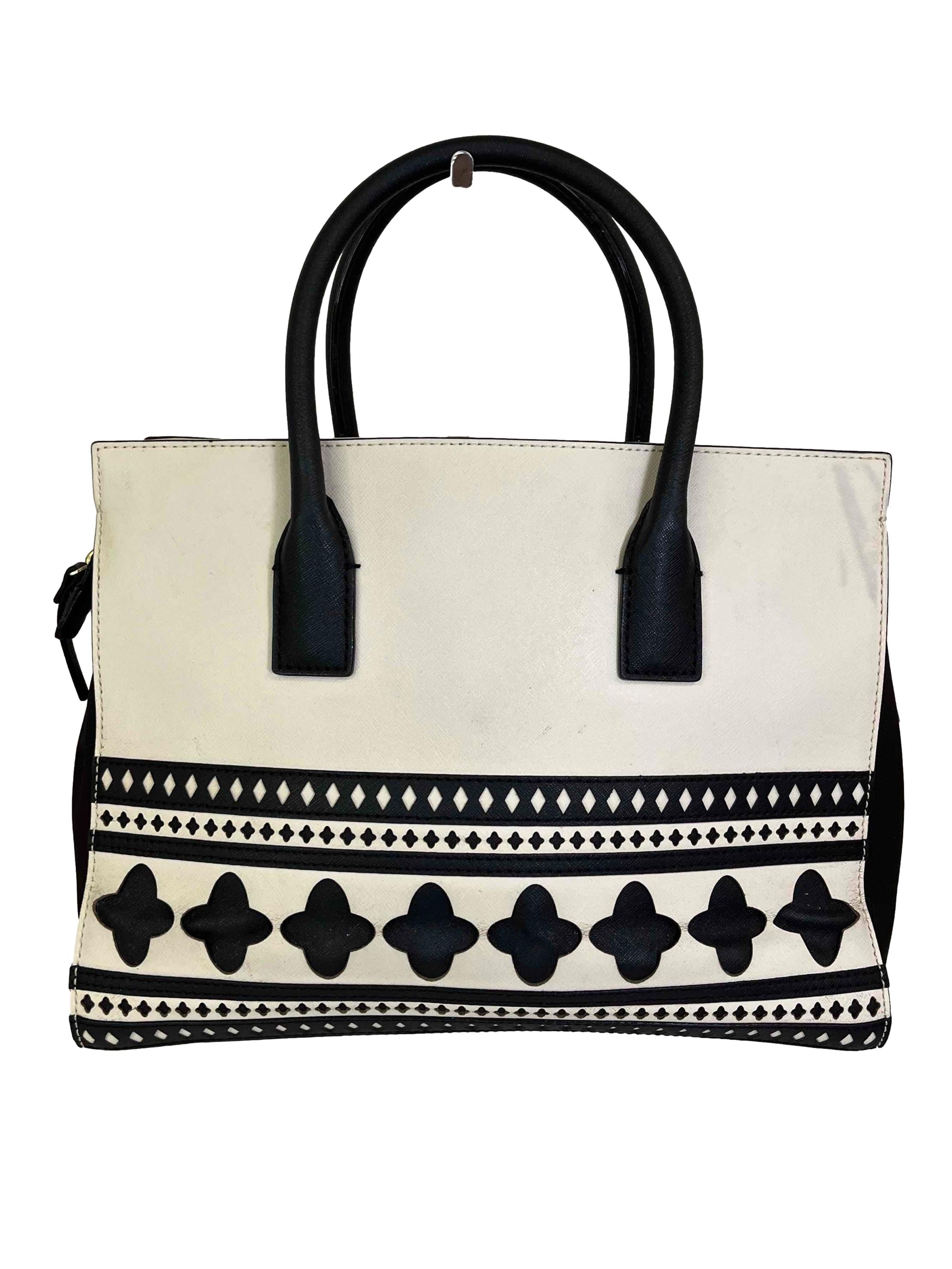 Geometric Print Pu Leather Handbag CSN