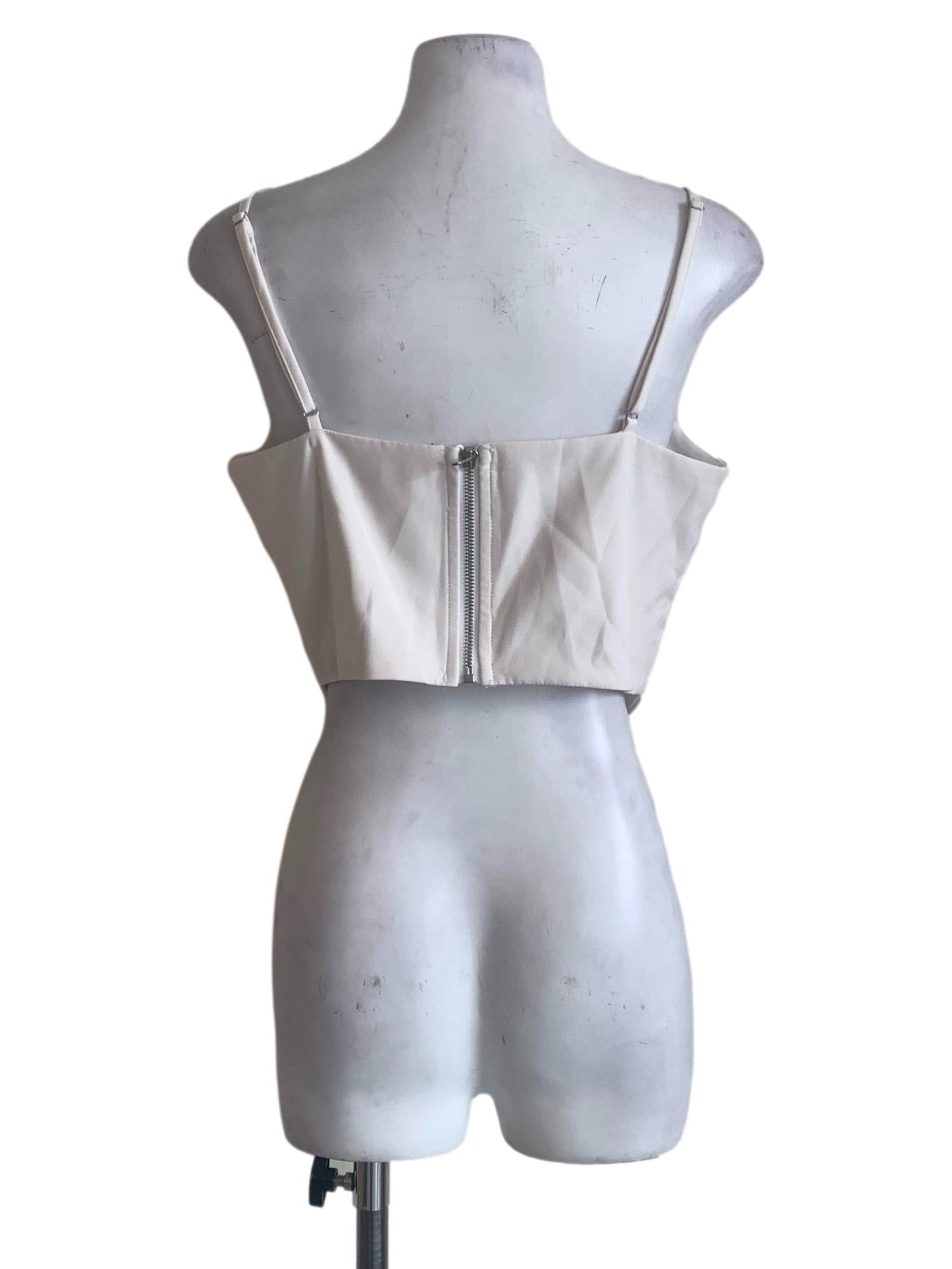White Ivory Spaghetti Dress