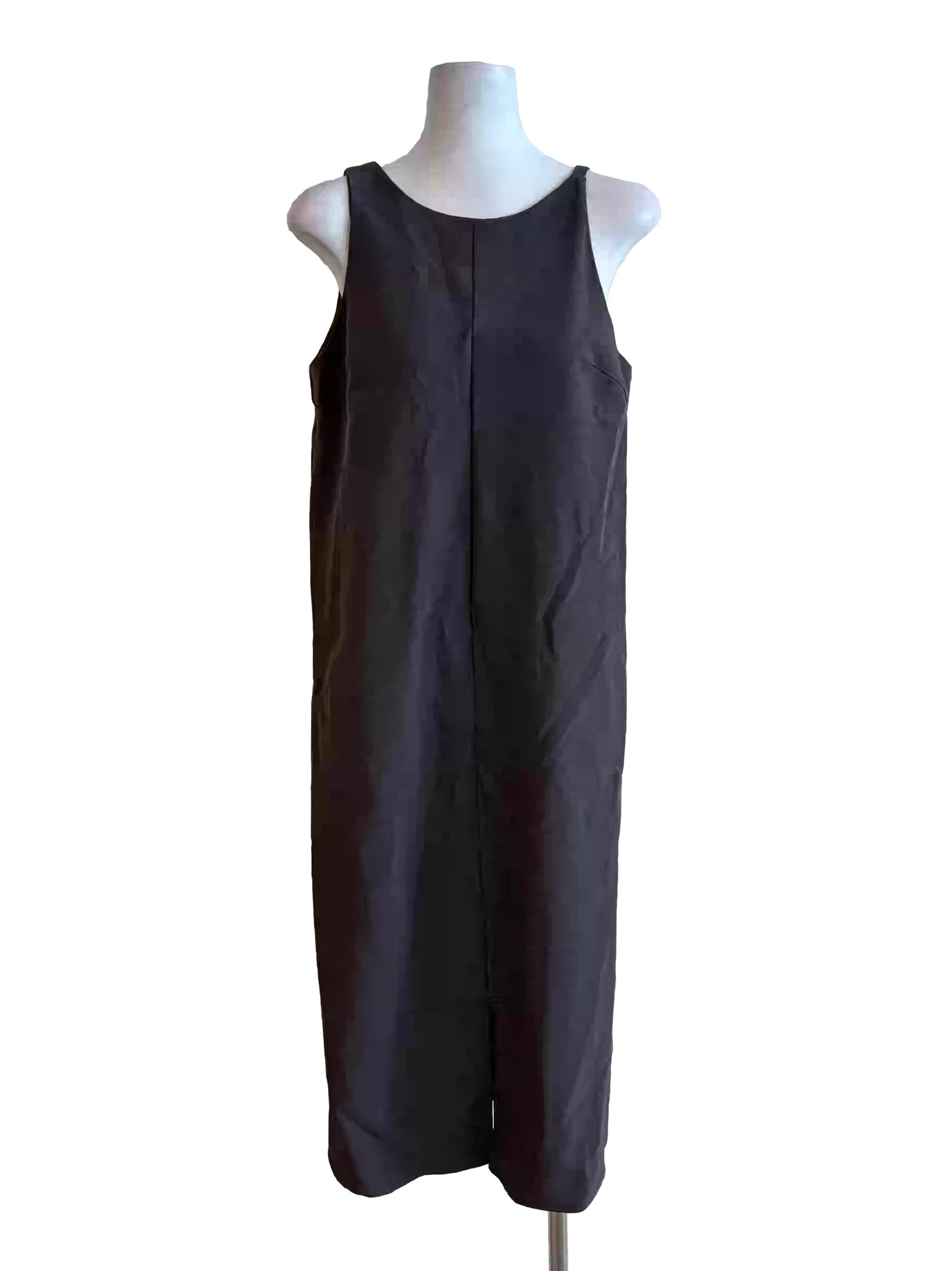 Carbon Grey Sleeveless Dress
