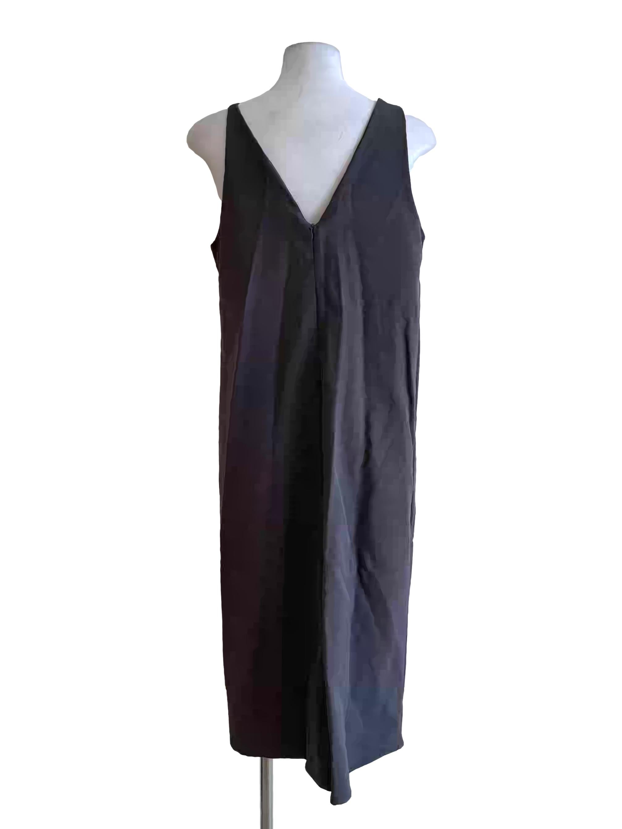 Carbon Grey Sleeveless Dress