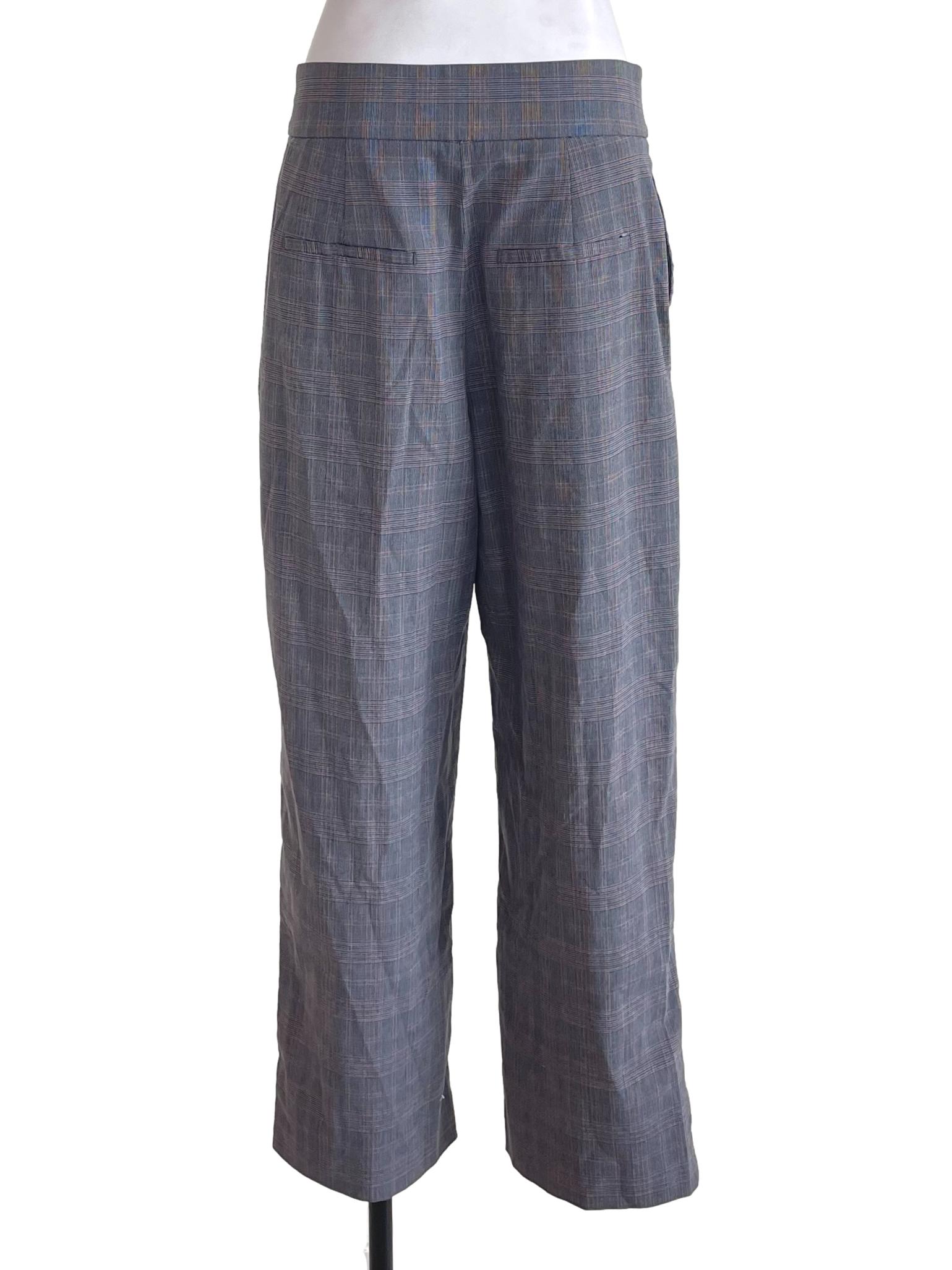 Grey Tartan Trousers