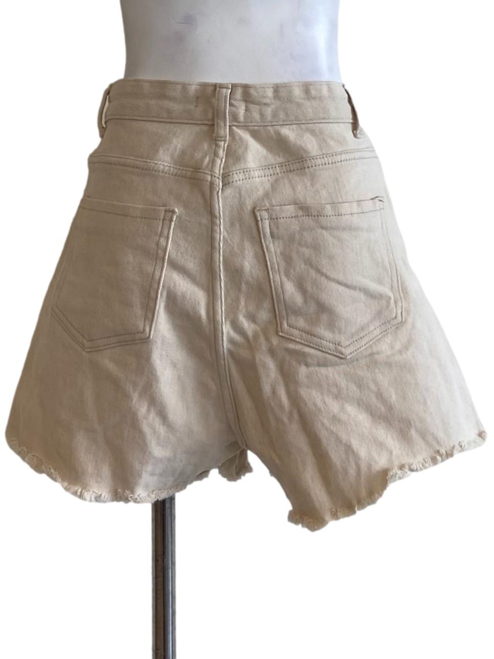 Ivory White Jeans Shorts Pants