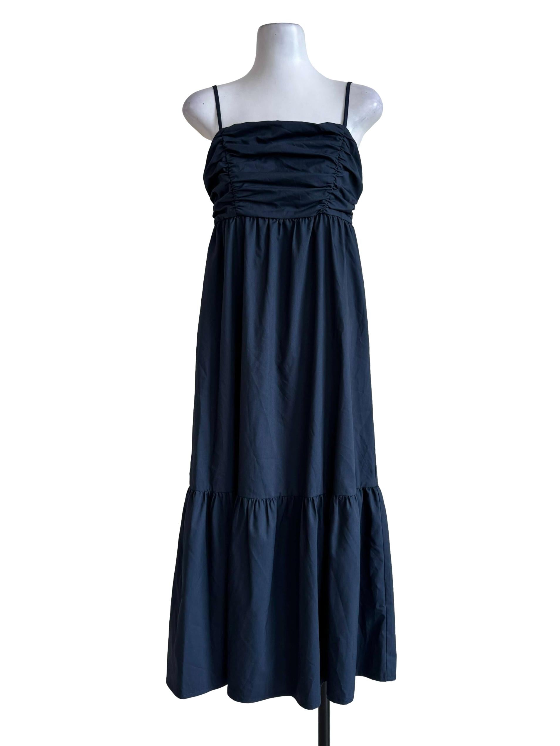 Teal Blue A-Line Maxi Dress