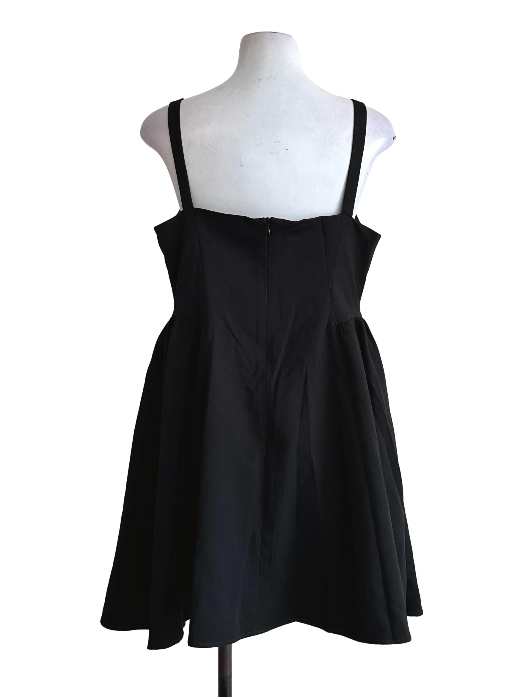 Black Non Padded Sleeveless Romper