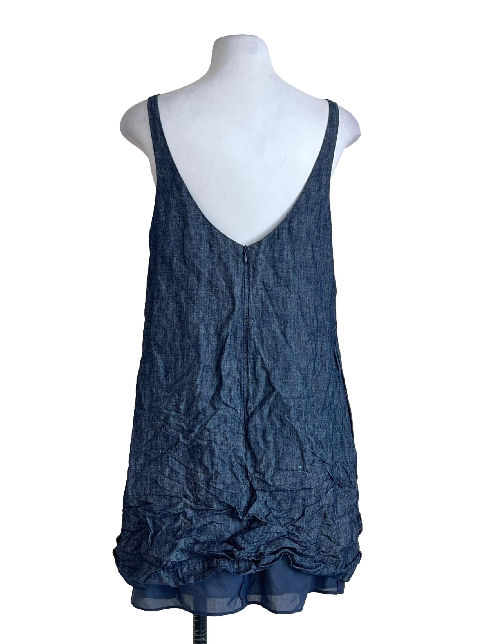 Aegean Blue Sabrina Sleeveless Slip Dress