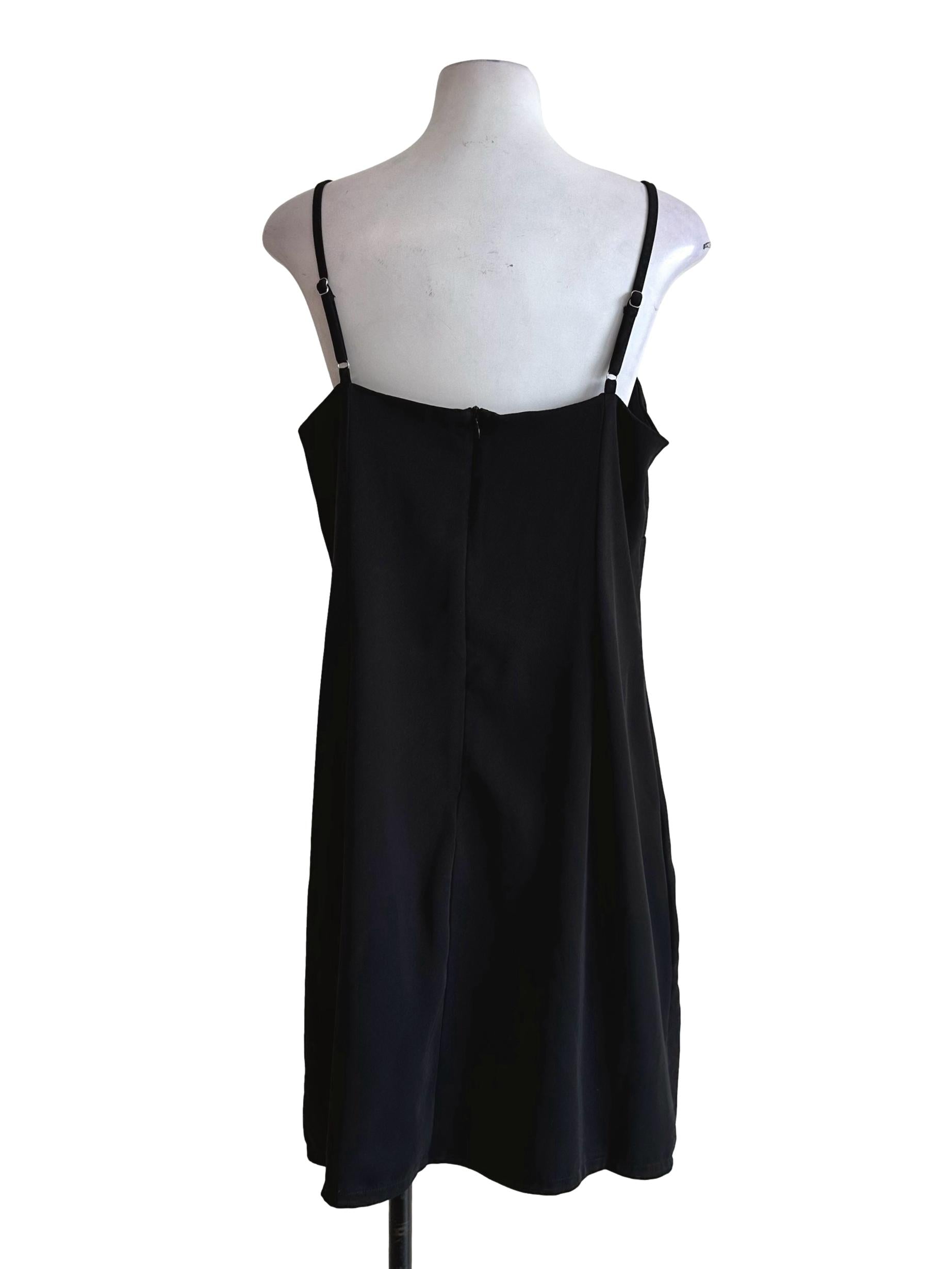 Black Sleeveless Mini Dress