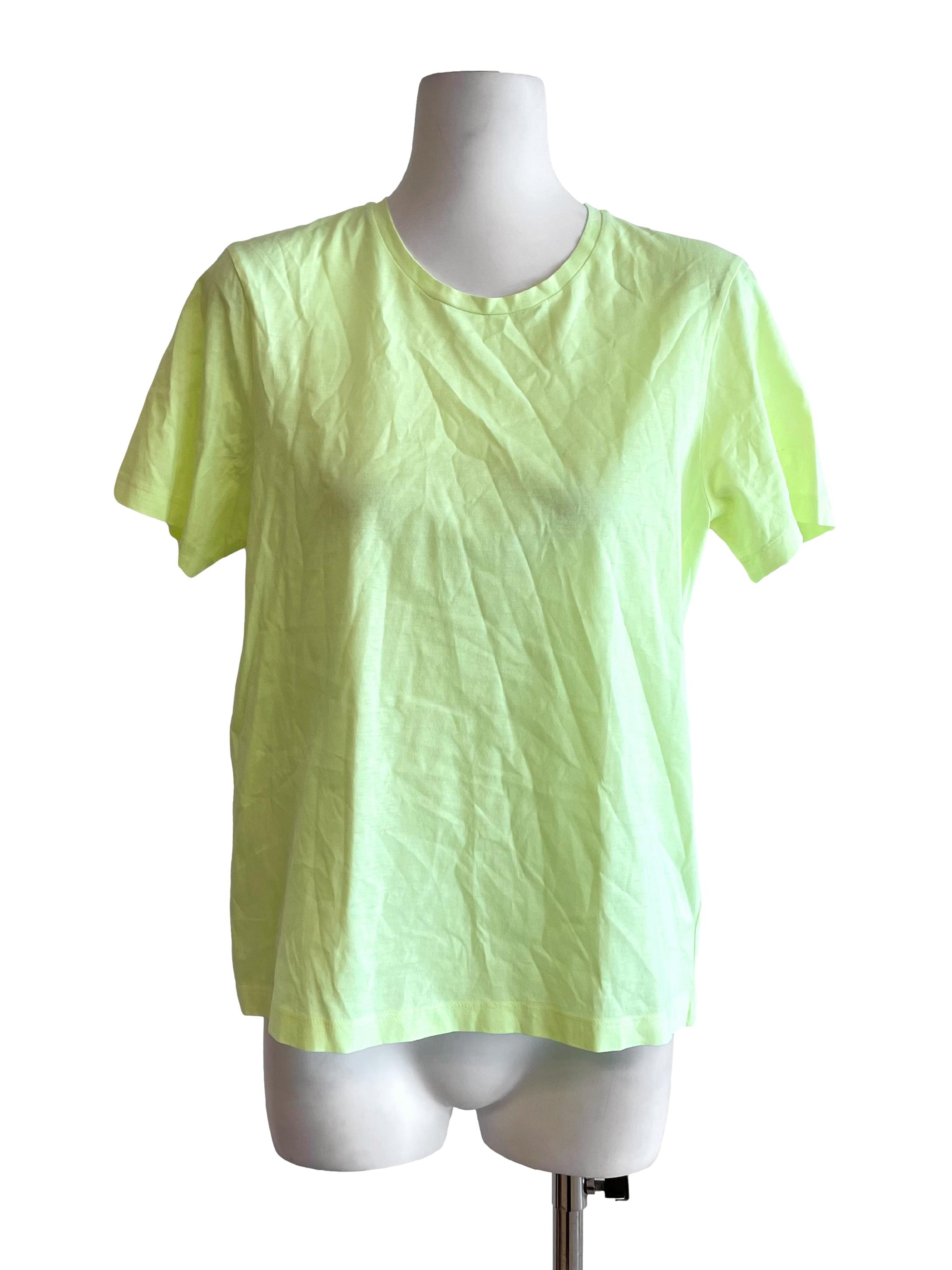 Neon Yellow Plain Tee