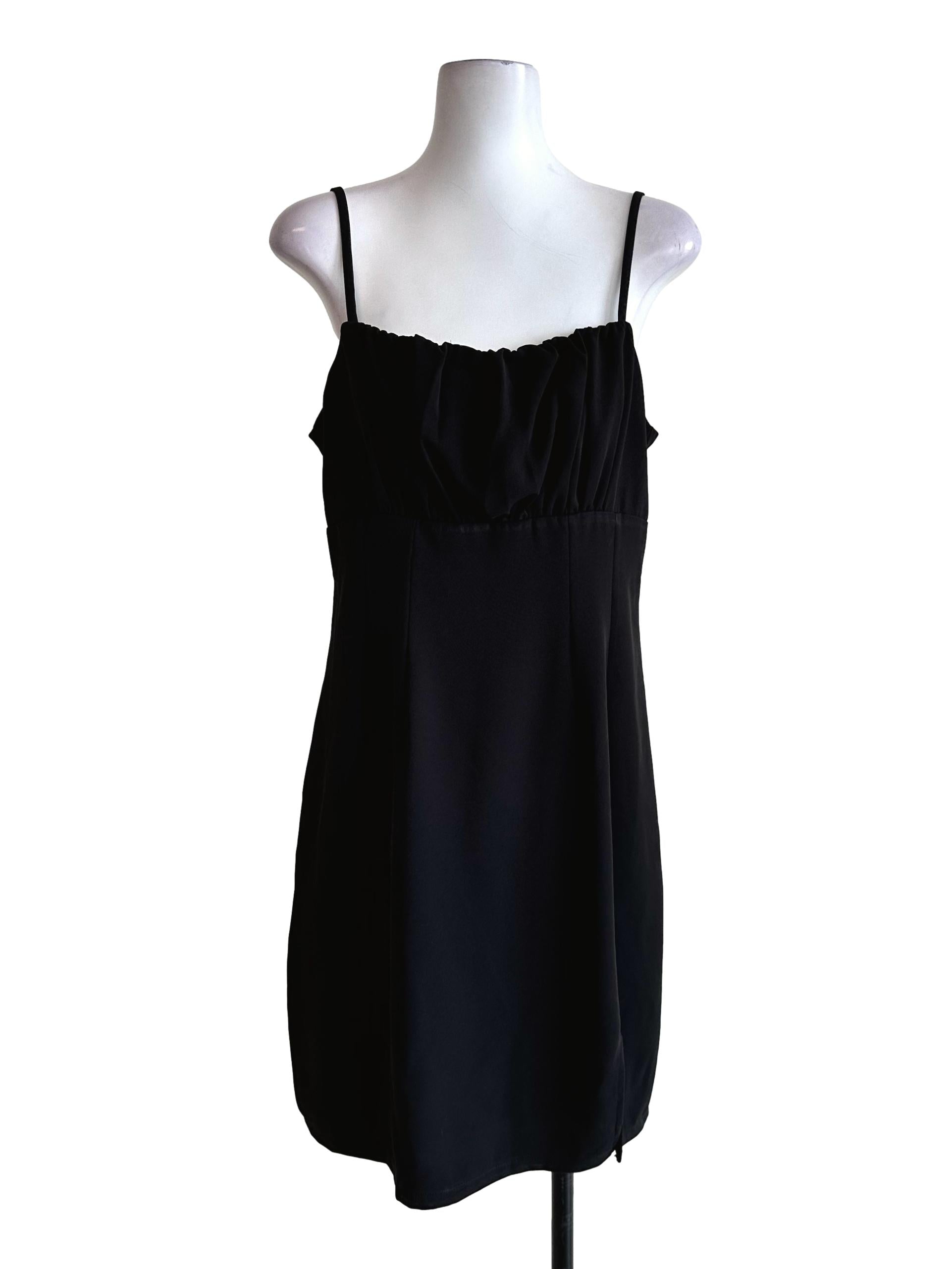 Black Sleeveless Mini Dress