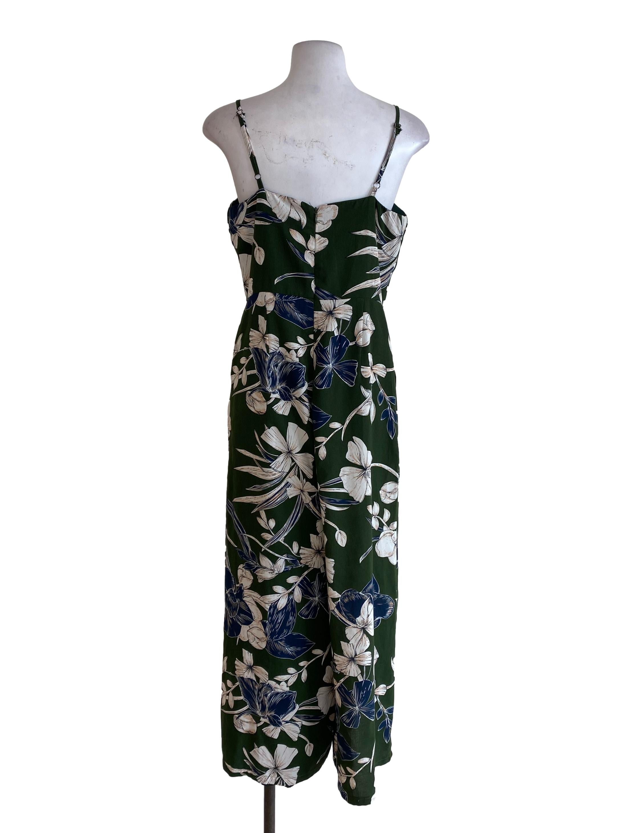 Green Floral Jumpsuits TSW