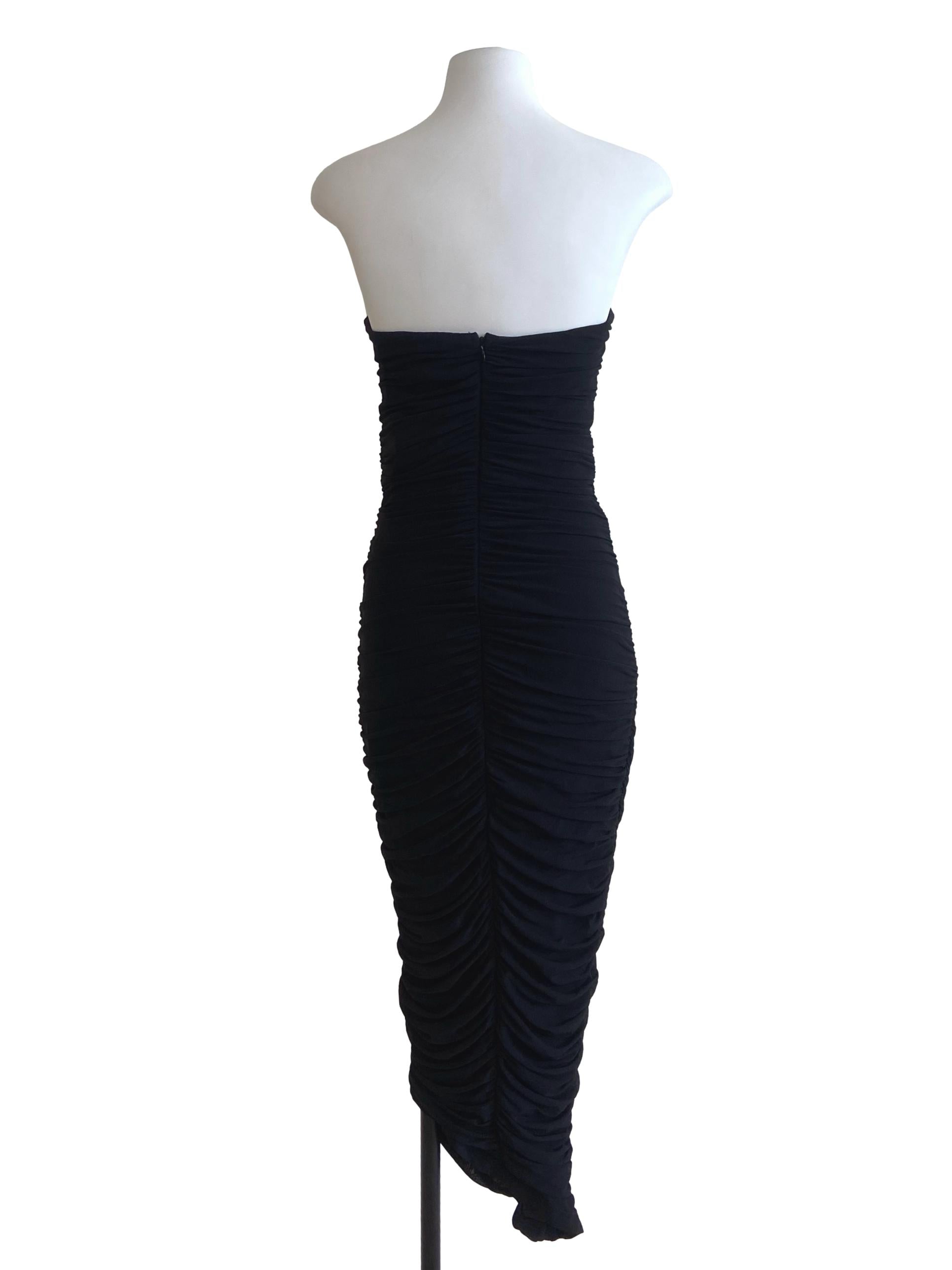Black Bodycon Net Dress