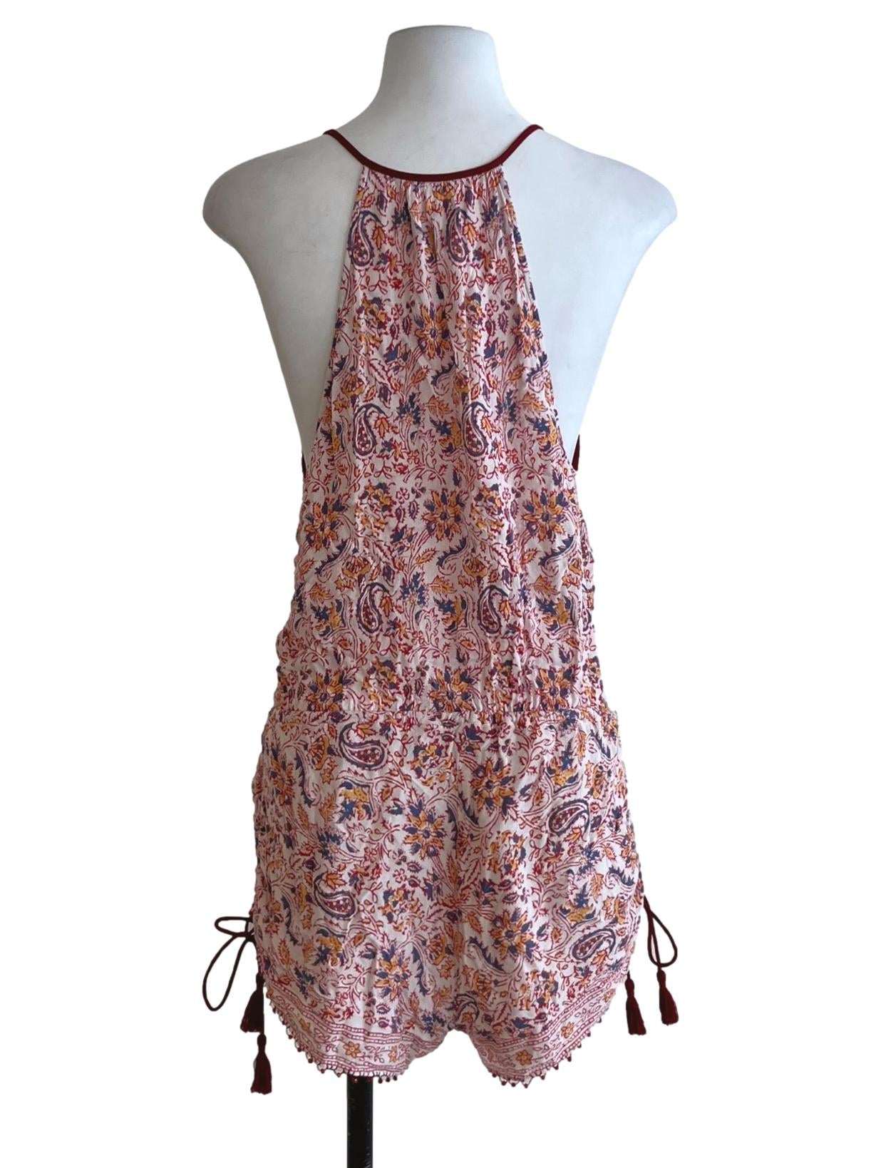 White Floral Romper