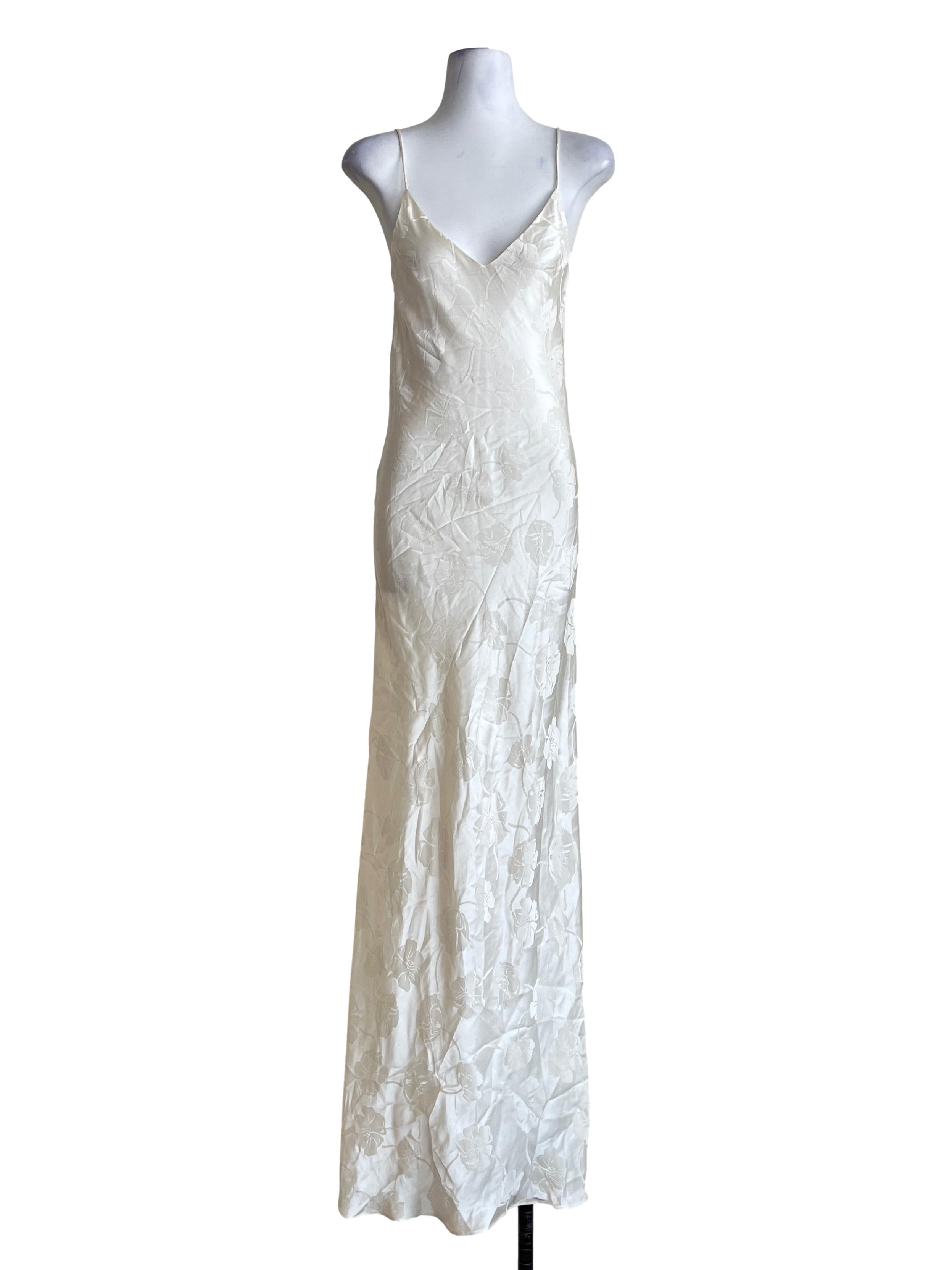 Cream White Spaghetti Slip Dress
