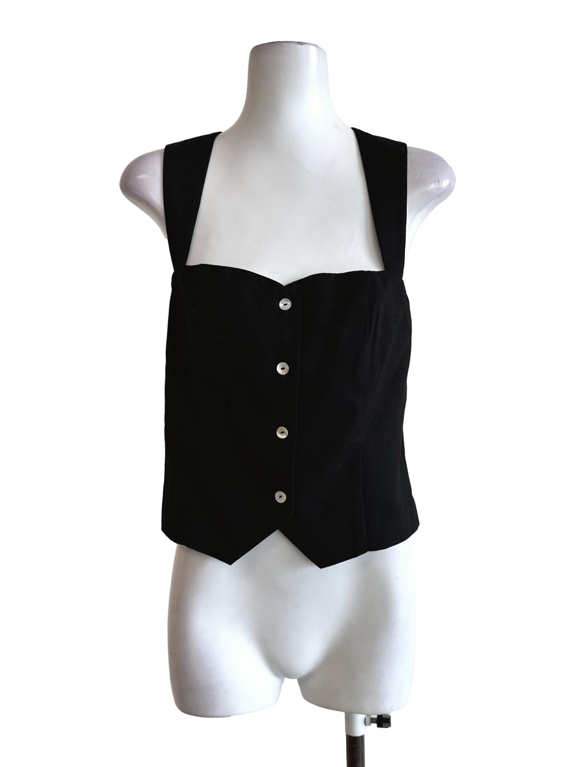 Black Halter Strap Top
