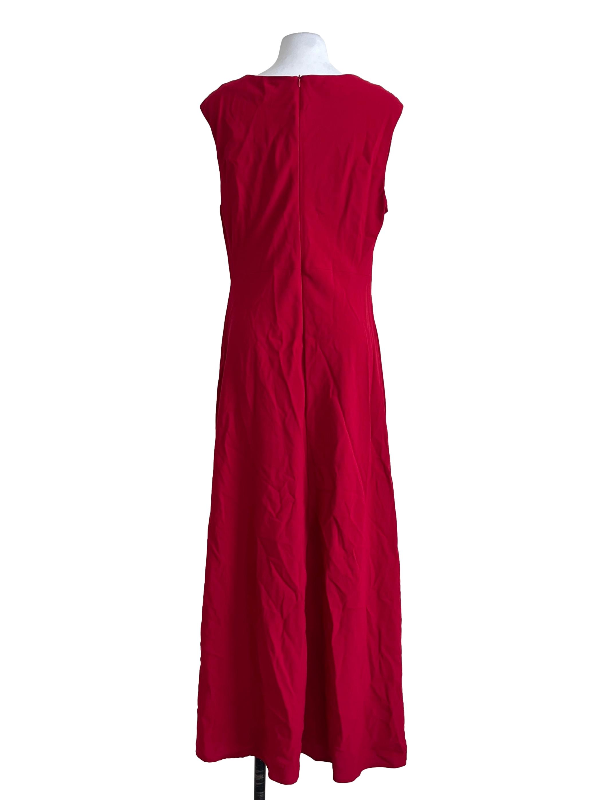 Apple Red Halter Sleeveless Shift Dress