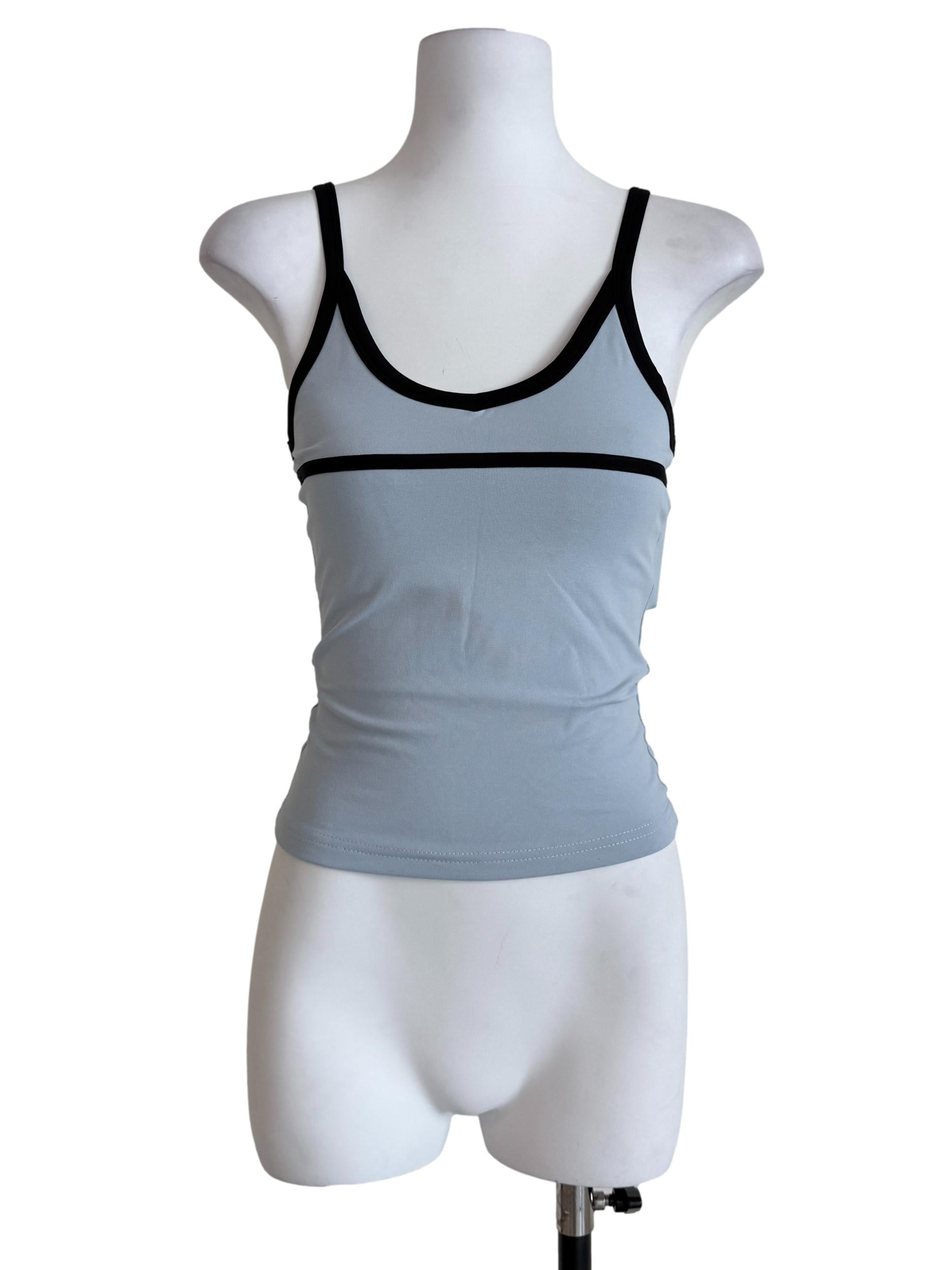 Blue Robyn Contrast Padded Top