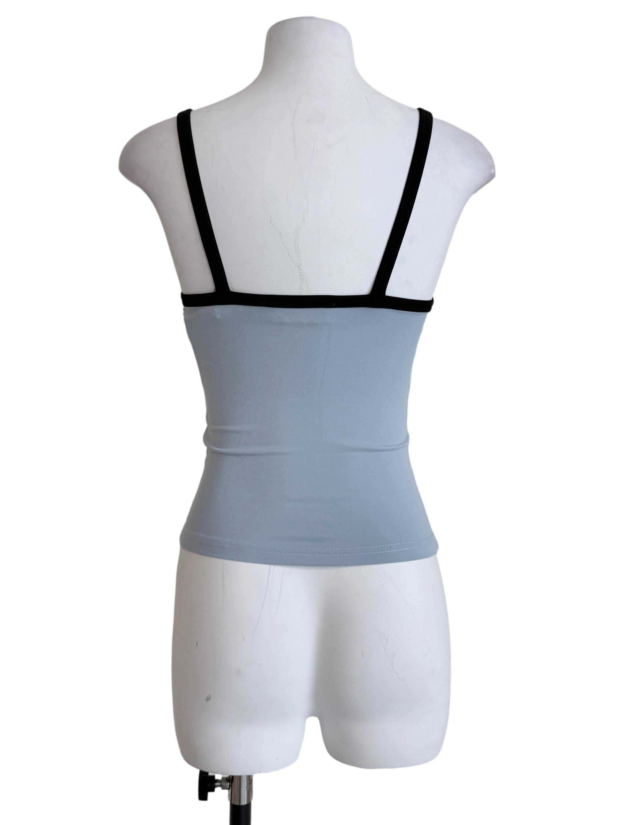 Blue Robyn Contrast Padded Top
