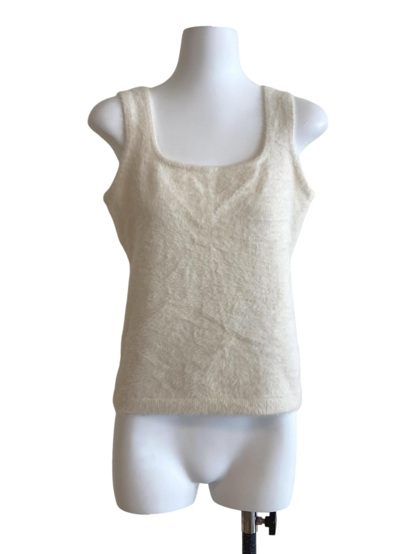 White Sleeveless Top TCL