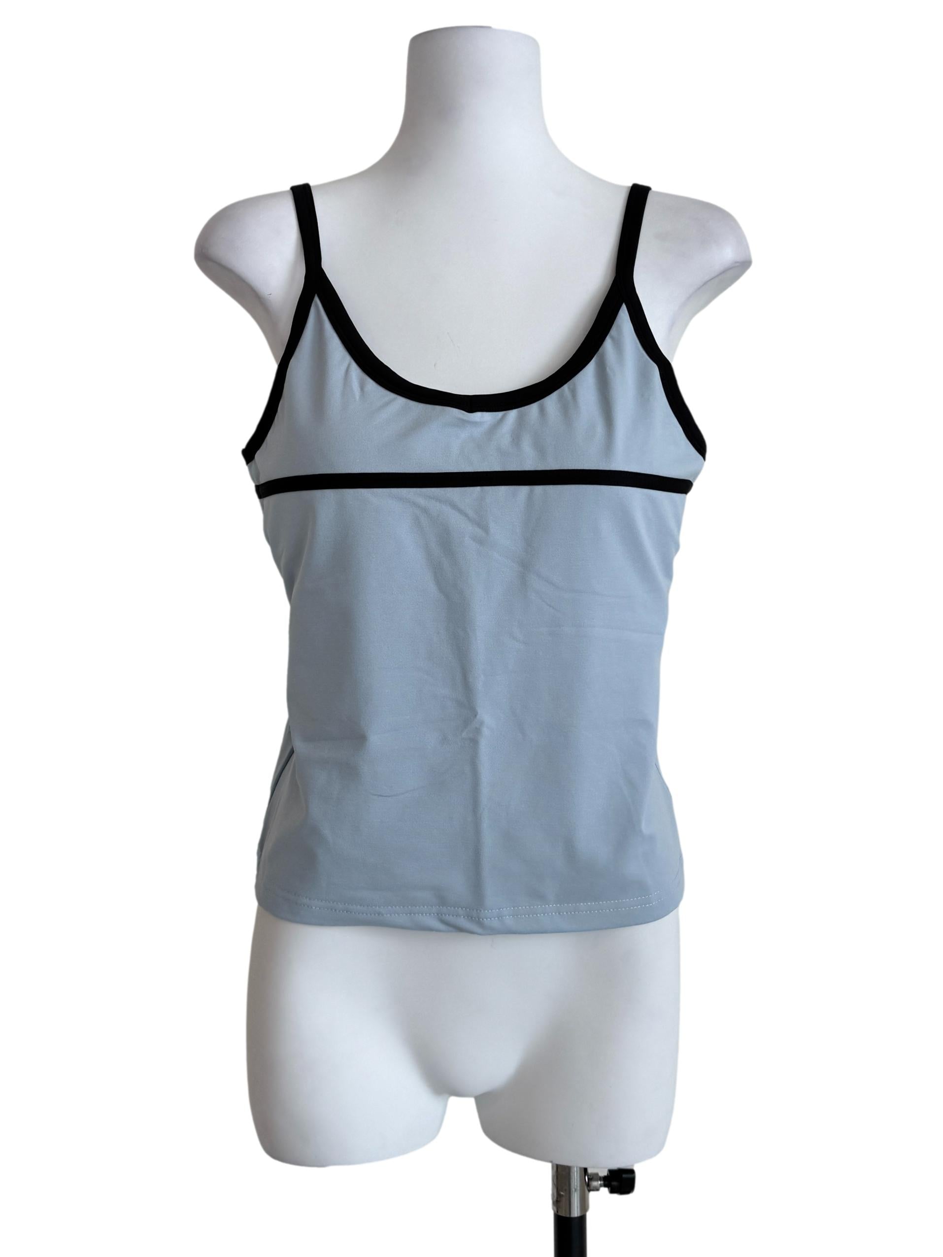 Blue Robyn Contrast Padded Top
