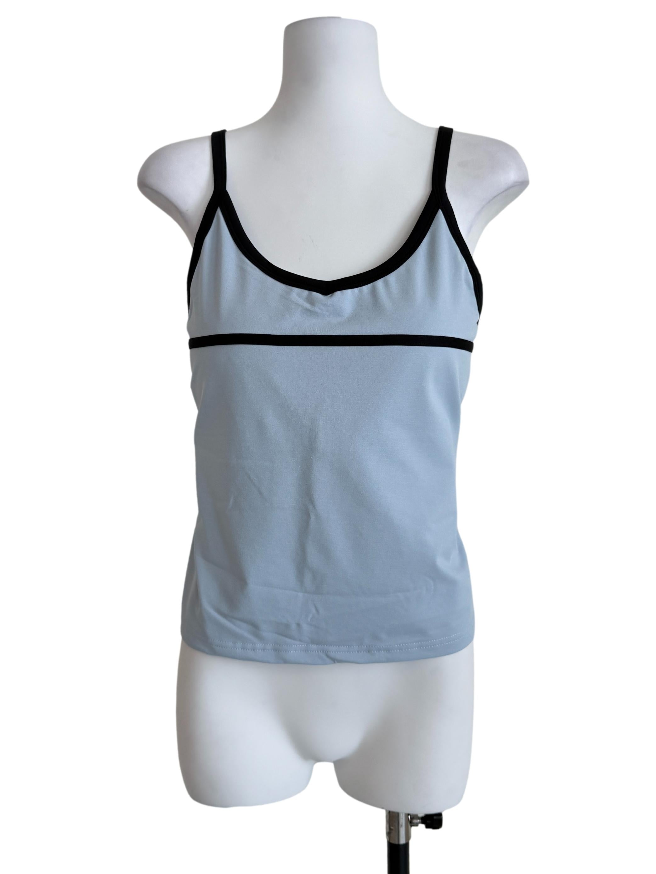 Blue Robyn Contrast Padded Top
