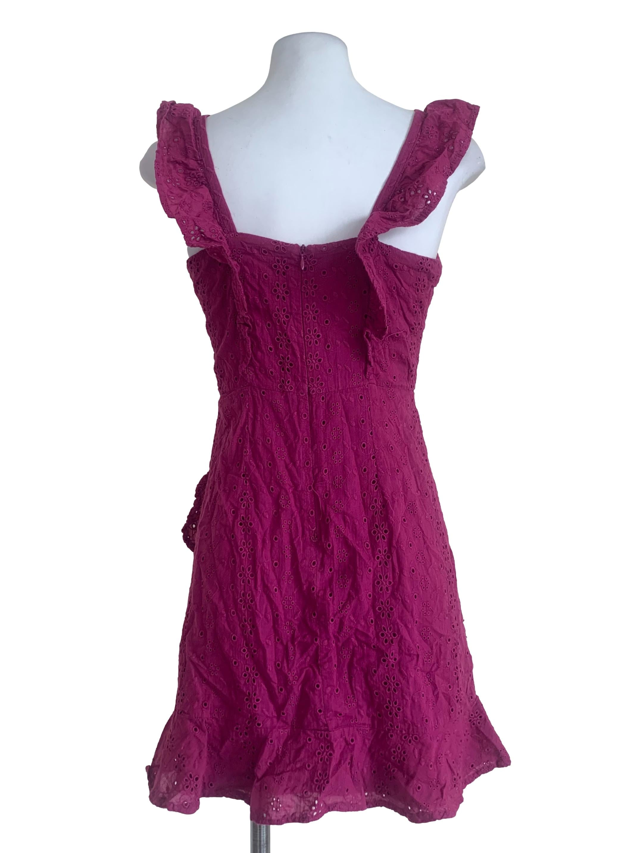 Raisin Purple Apron Cut Dress