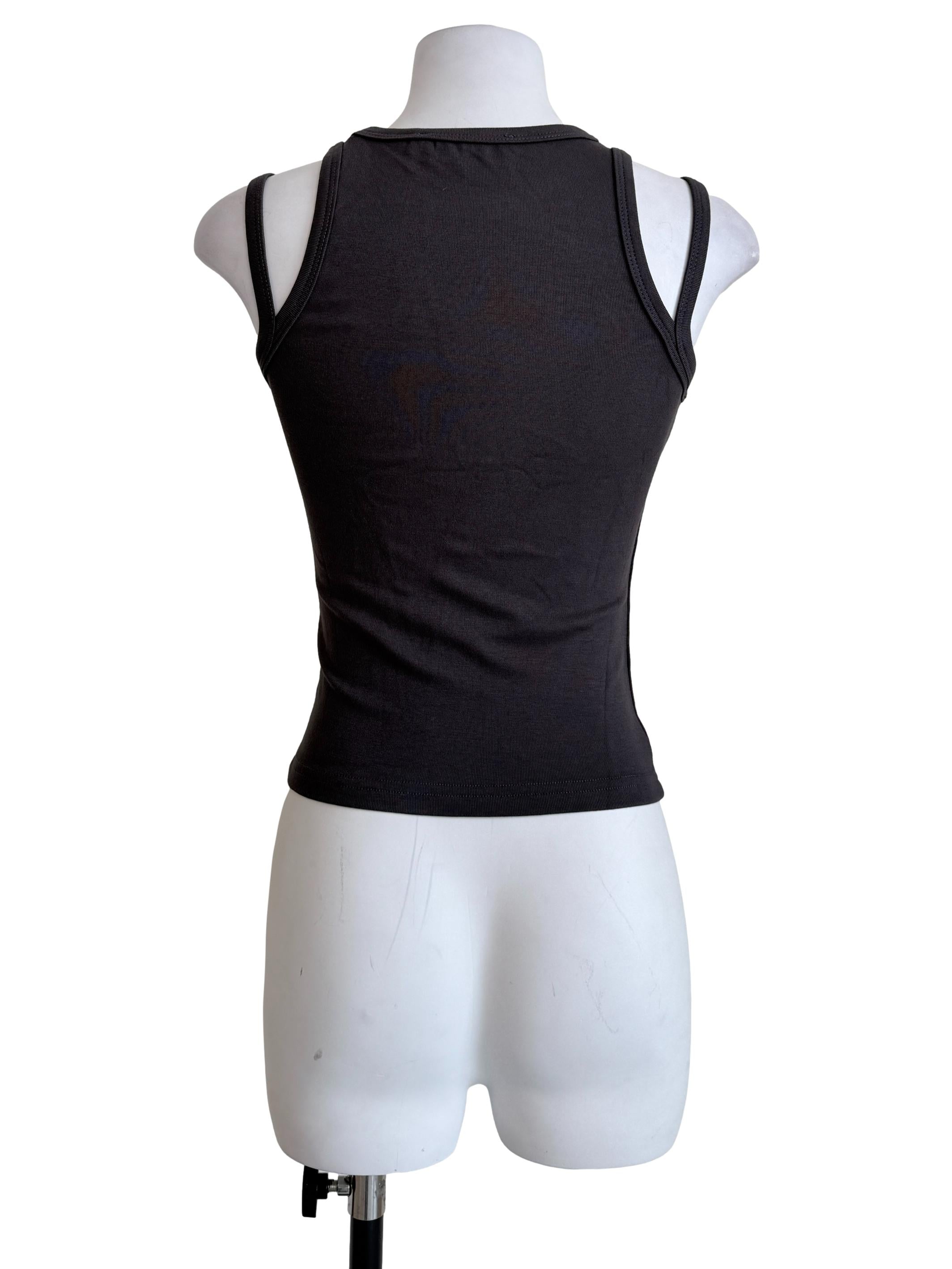 Grey Jayla Double Strap Tank Top