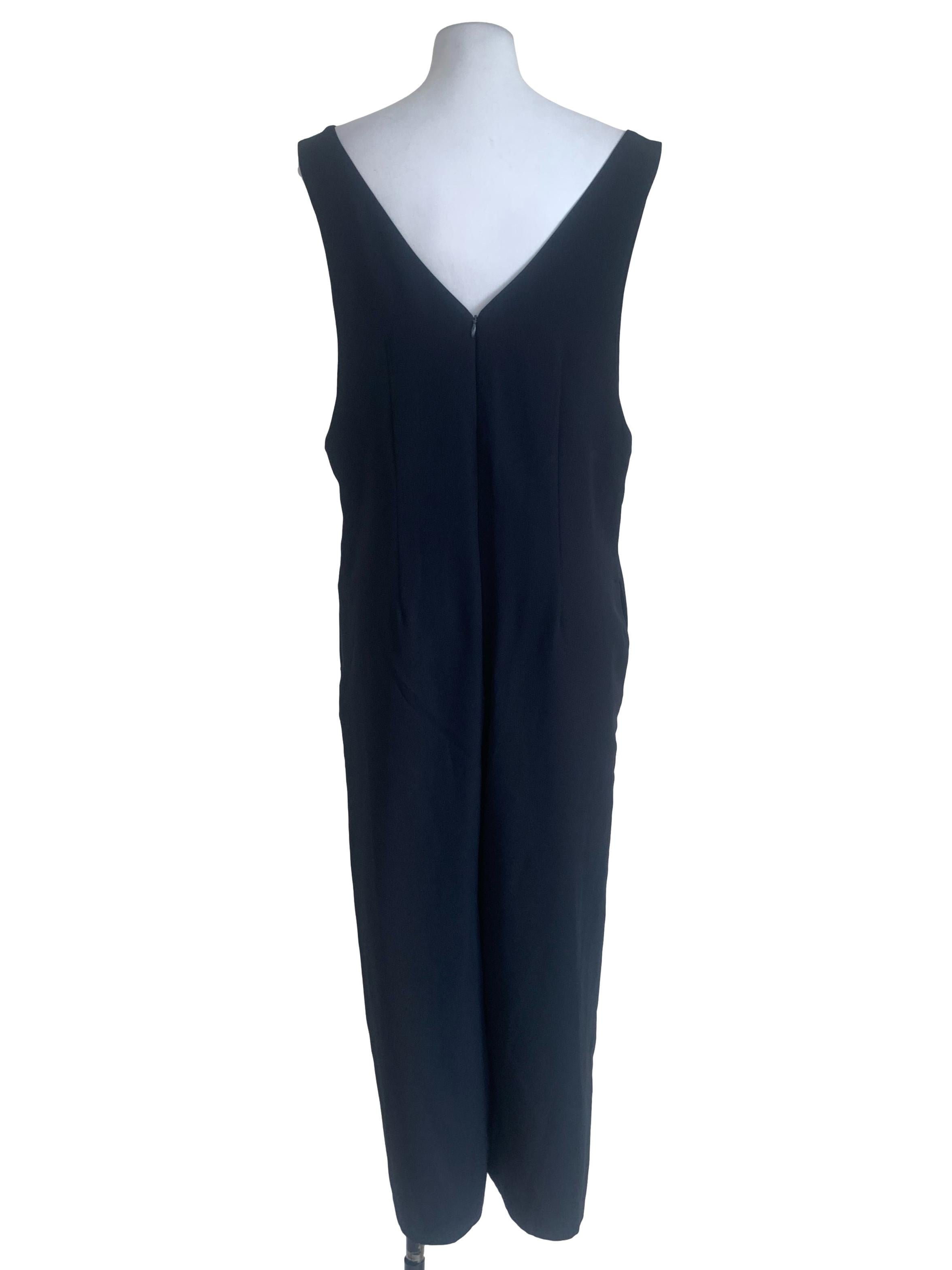 Berry Blue V Neck Jumpsuit