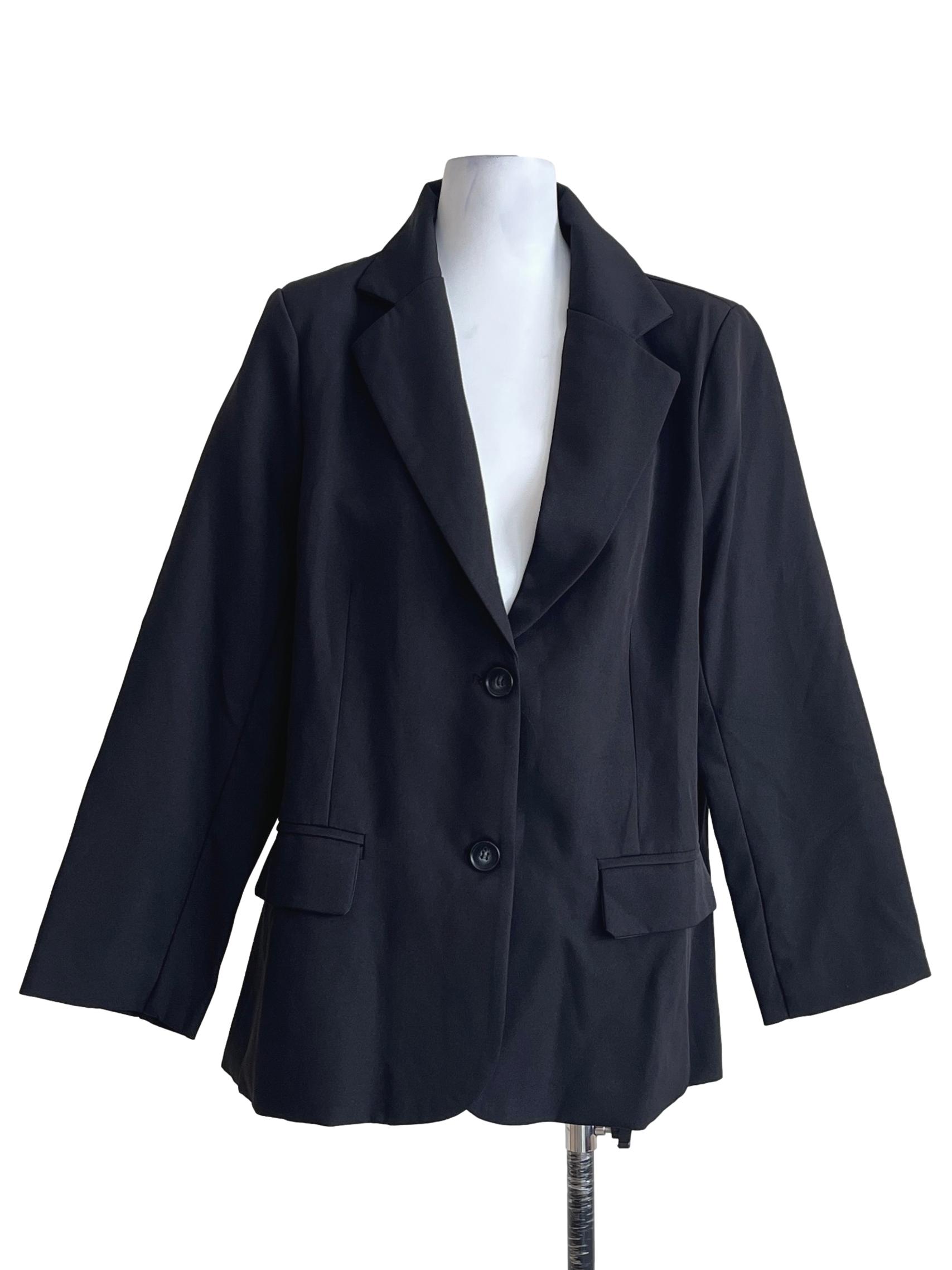 Grease Black Long Sleeve Blazer